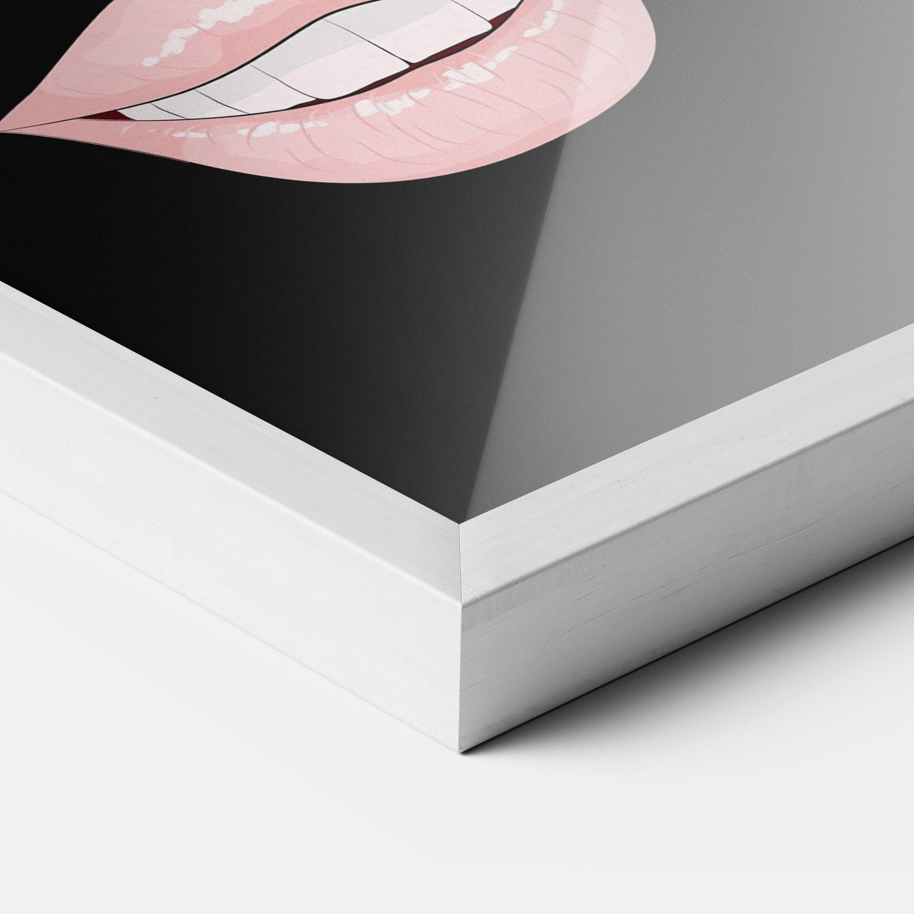 Poster Înrămat Colorful Lips mockup 3