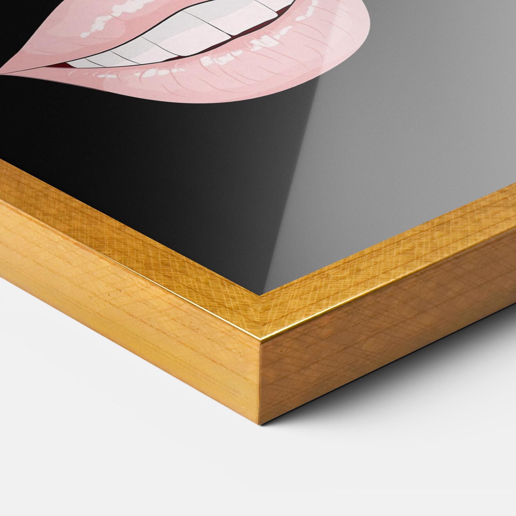 Poster Înrămat Colorful Lips mockup 3