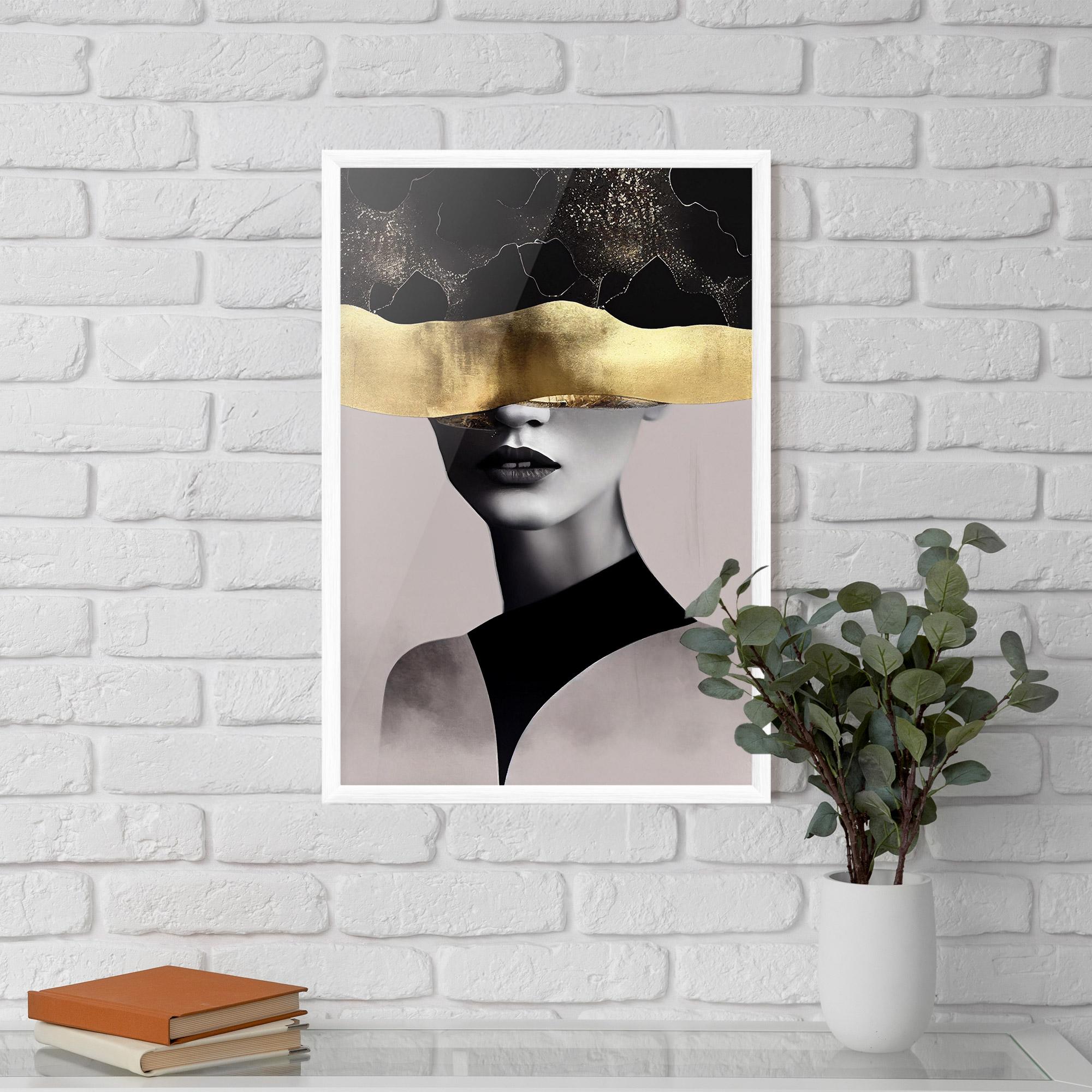 Poster Înrămat Grey Lips mockup 5