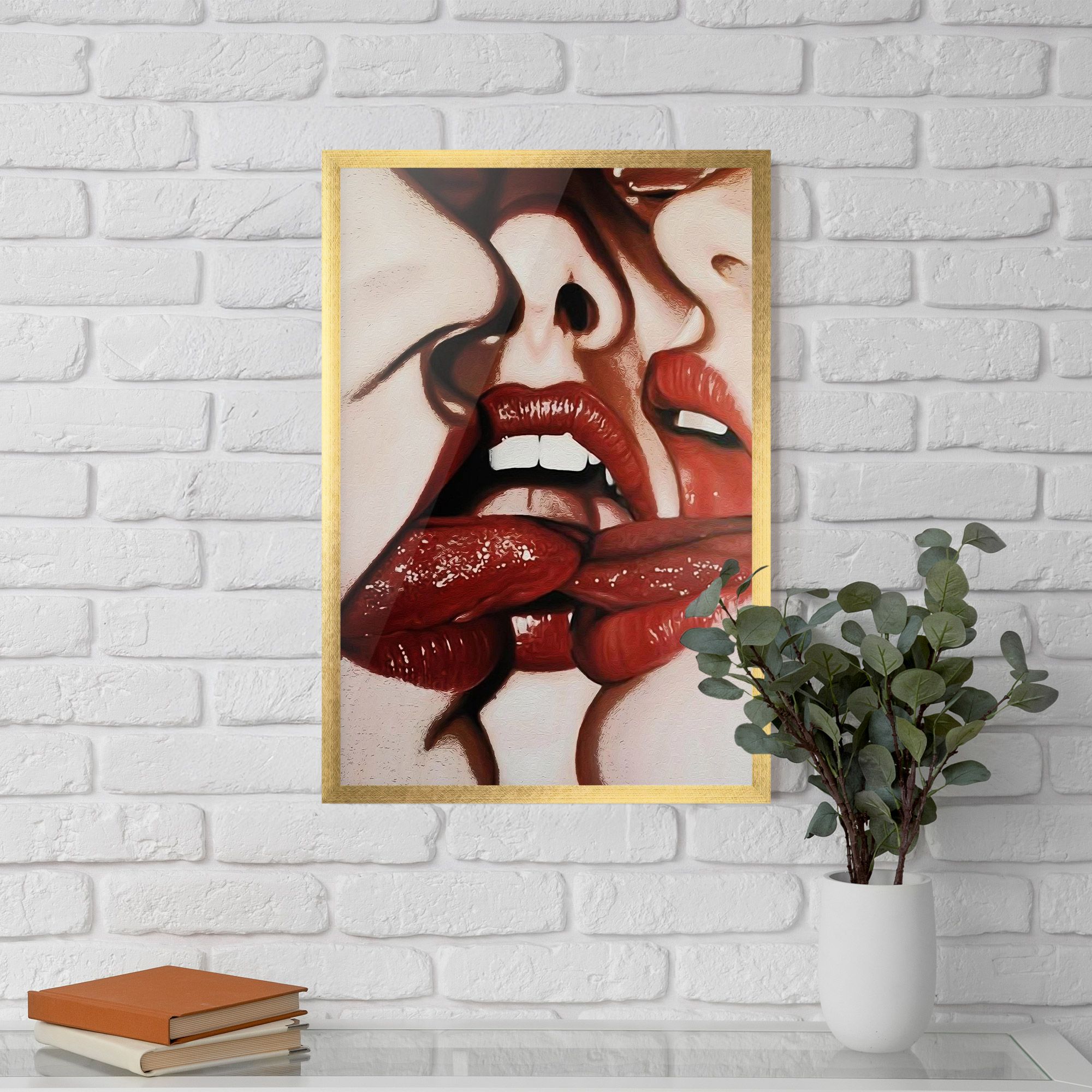 Tree Red Lips mockup 5