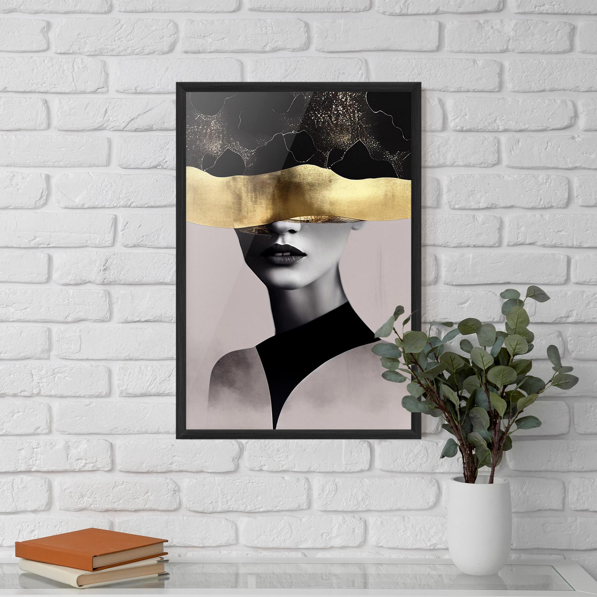 Poster Înrămat Grey Lips mockup 5