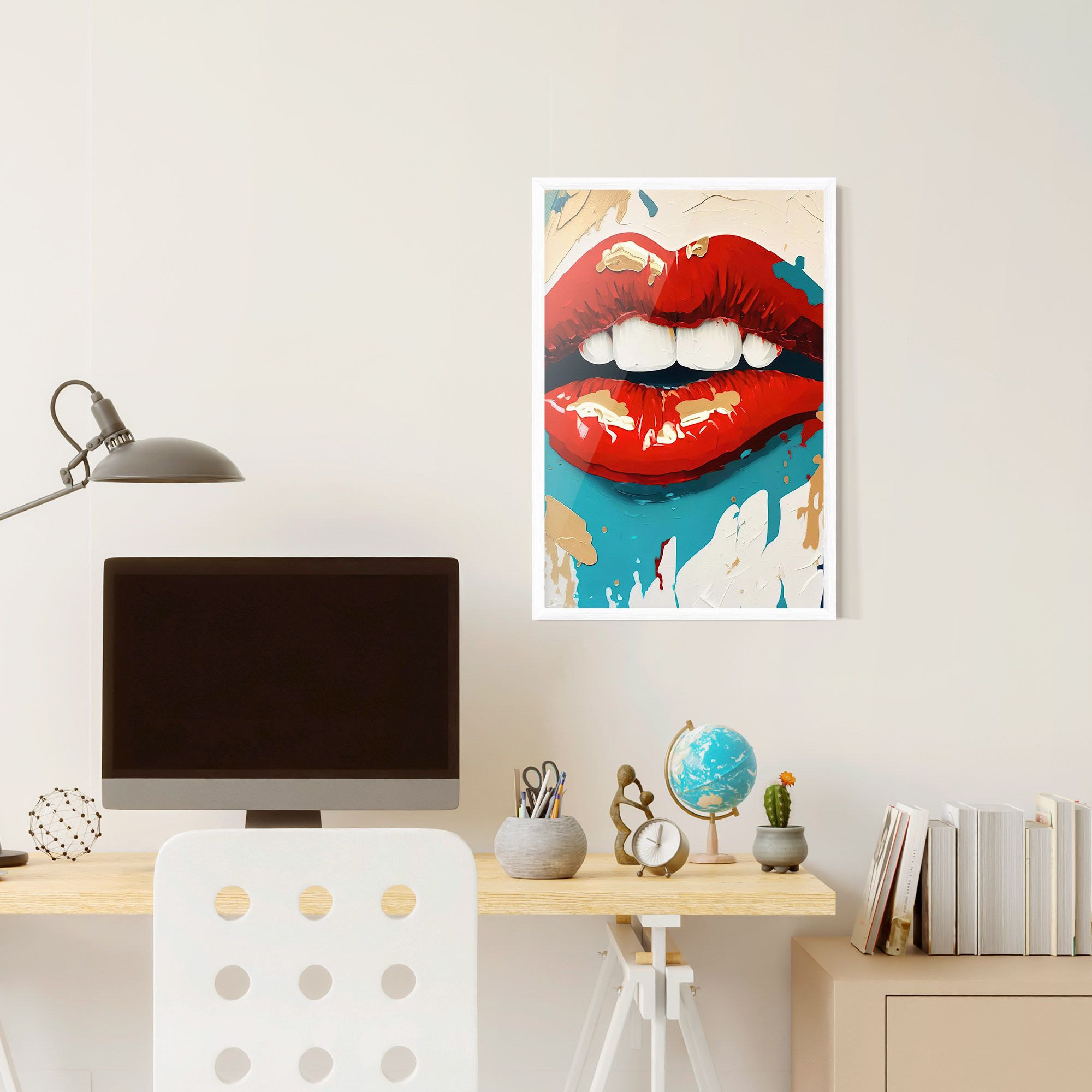 Red Gold Lips mockup 6