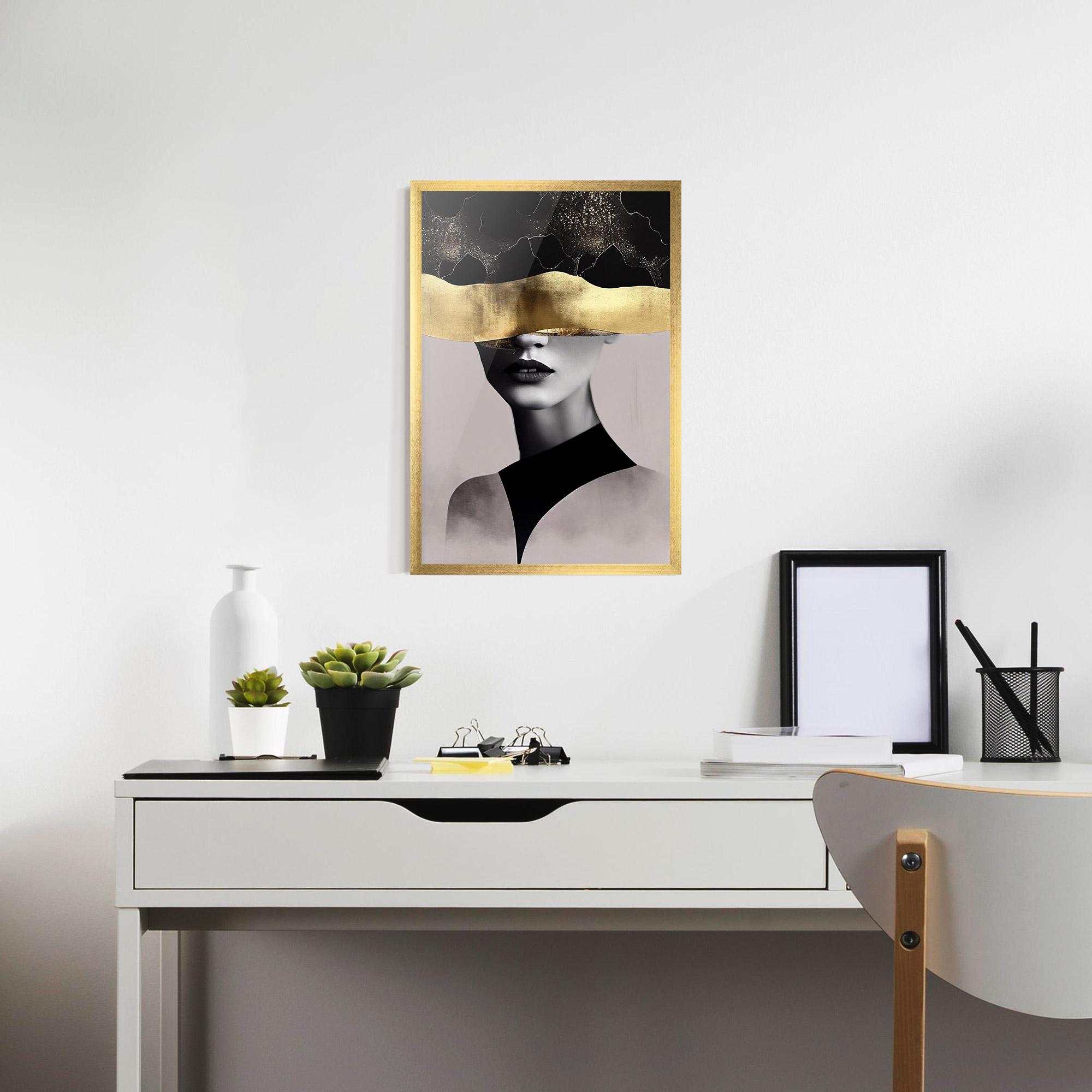 Poster Înrămat Grey Lips mockup 7