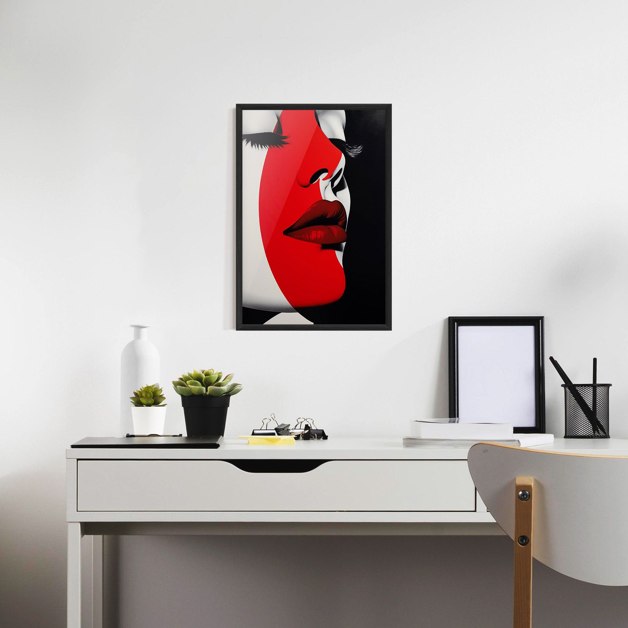 Dark Red Lips mockup 7