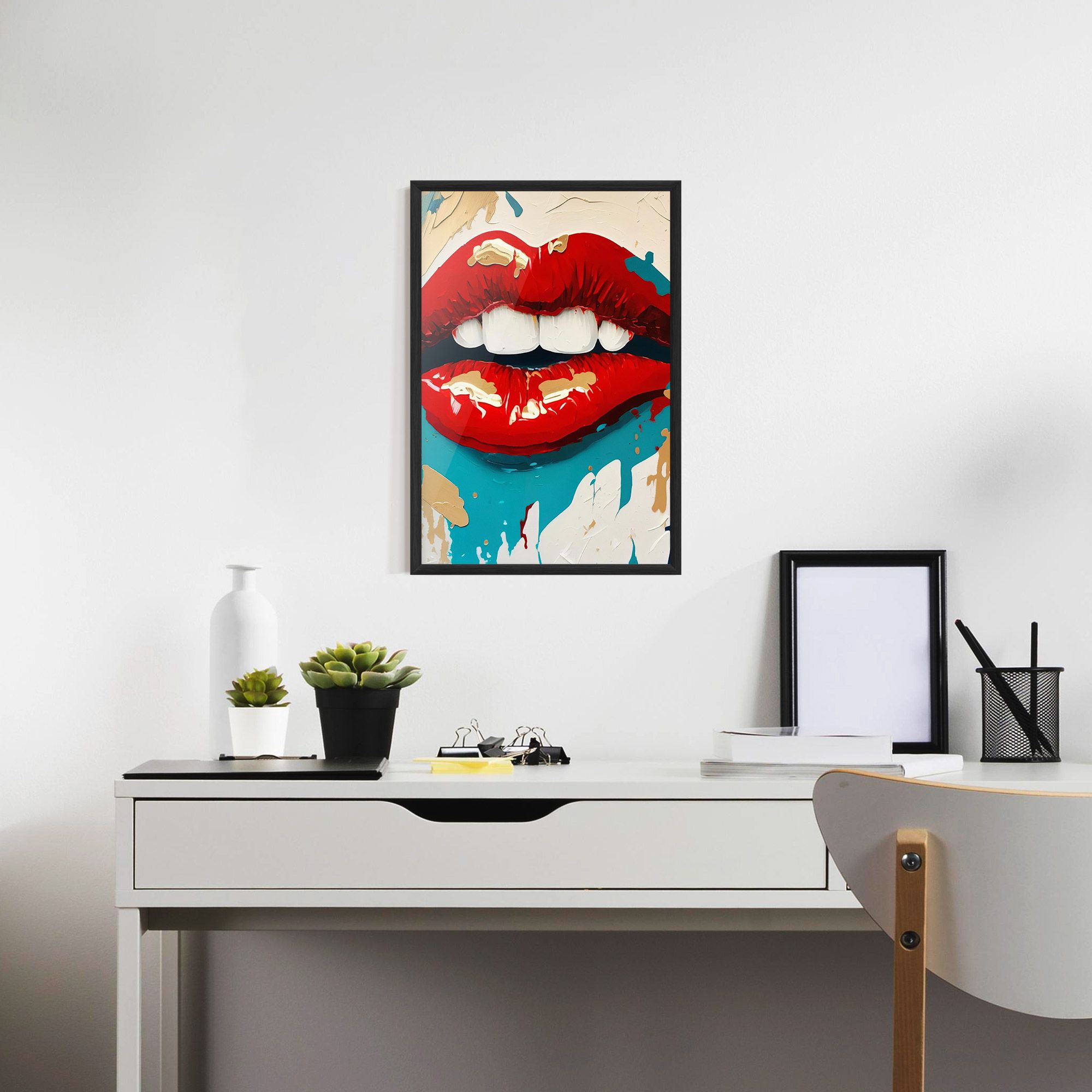 Red Gold Lips mockup 7