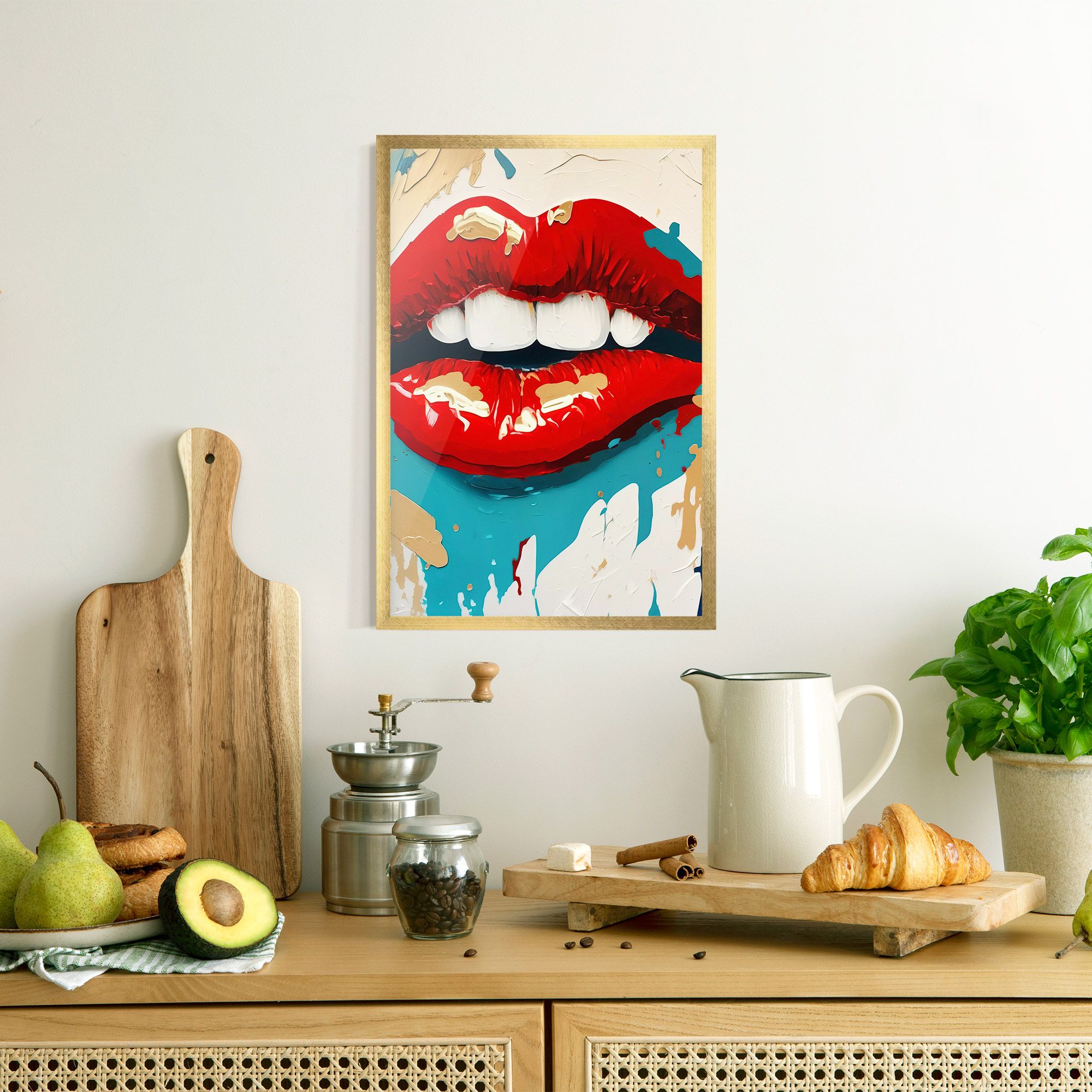 Red Gold Lips mockup 8