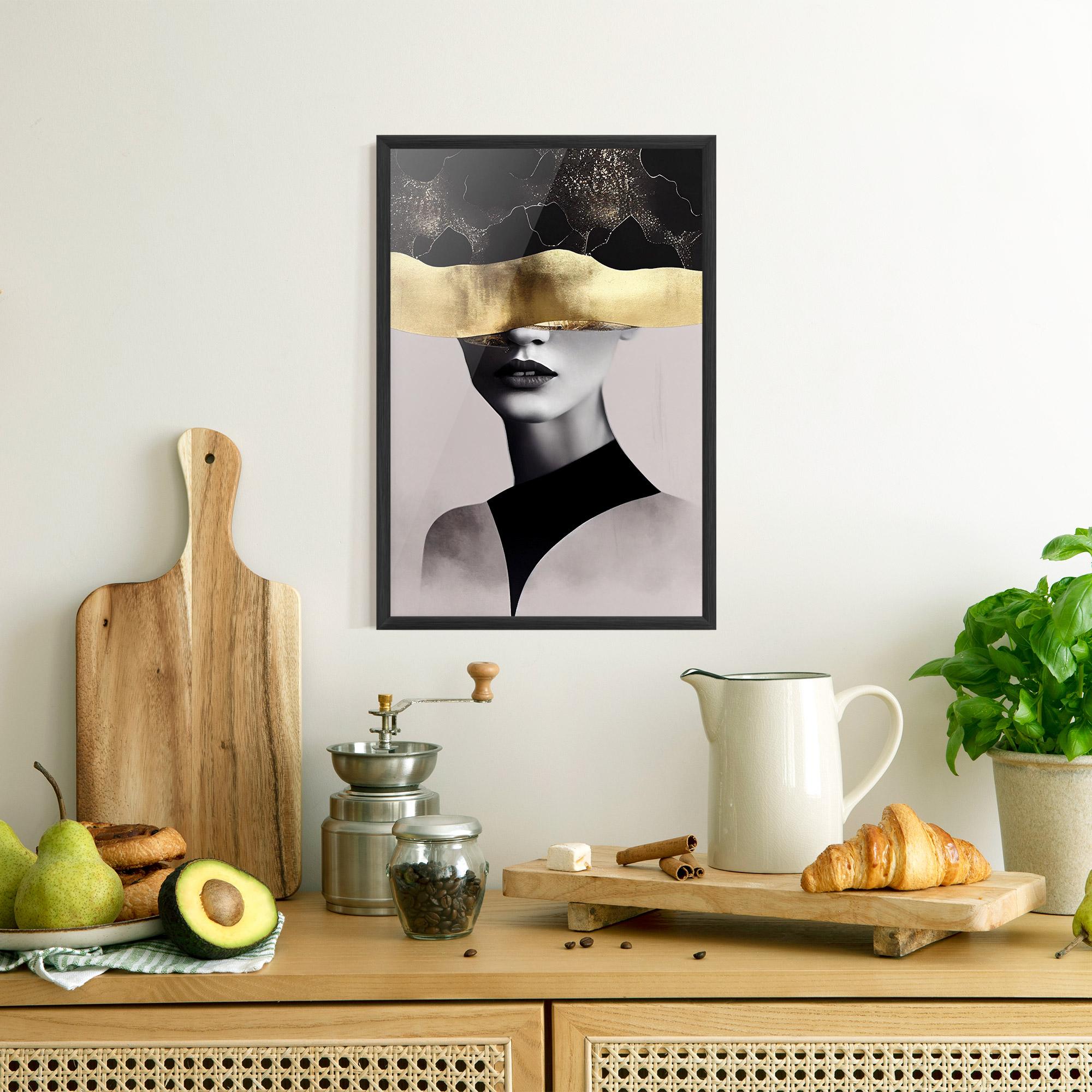 Poster Înrămat Grey Lips mockup 8