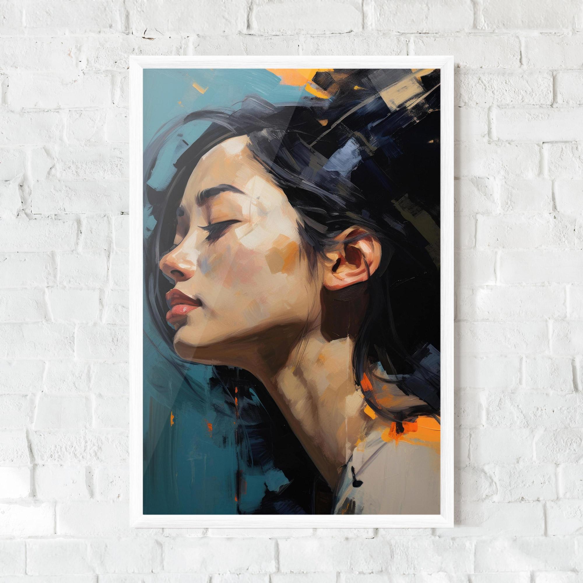 Poster Înrămat Acrylic Asian Portrait mockup 0