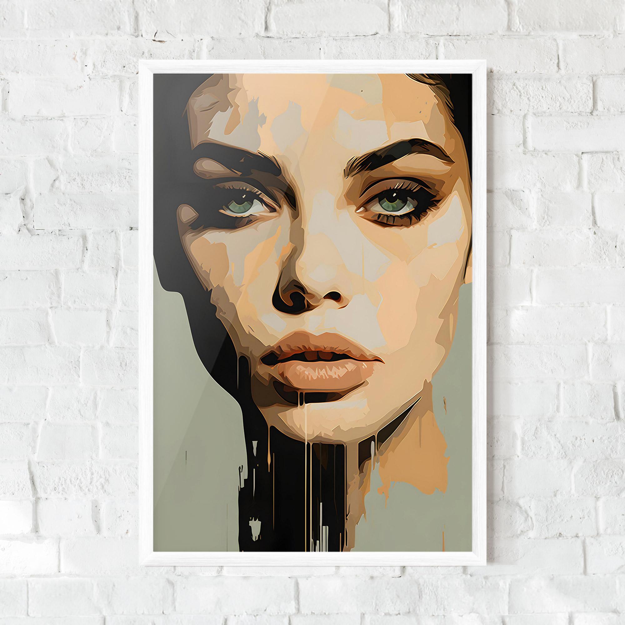 Poster Înrămat Apologetic Face mockup 0