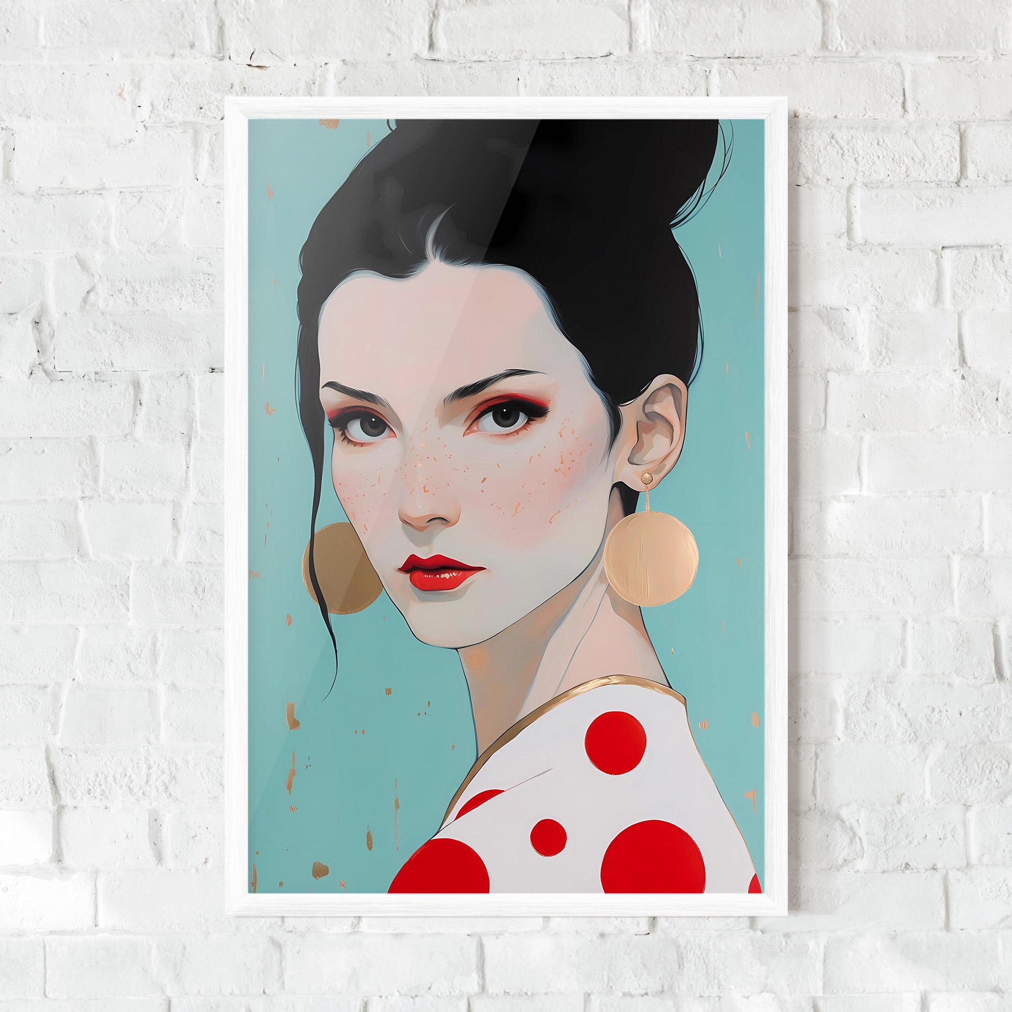 Poster Înrămat Asian Style Portrait mockup 0