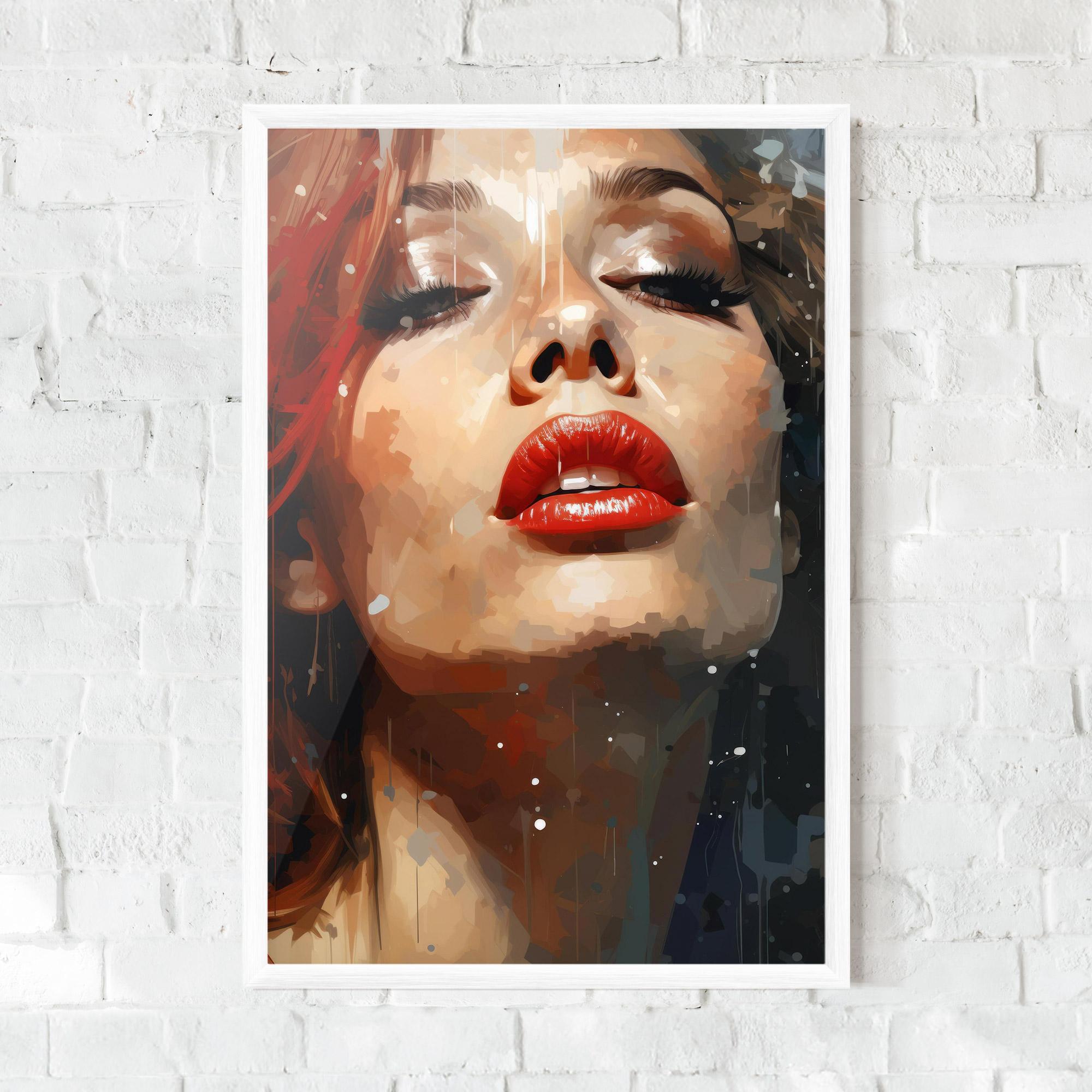 Poster Înrămat Close Up Look Portrait mockup 0