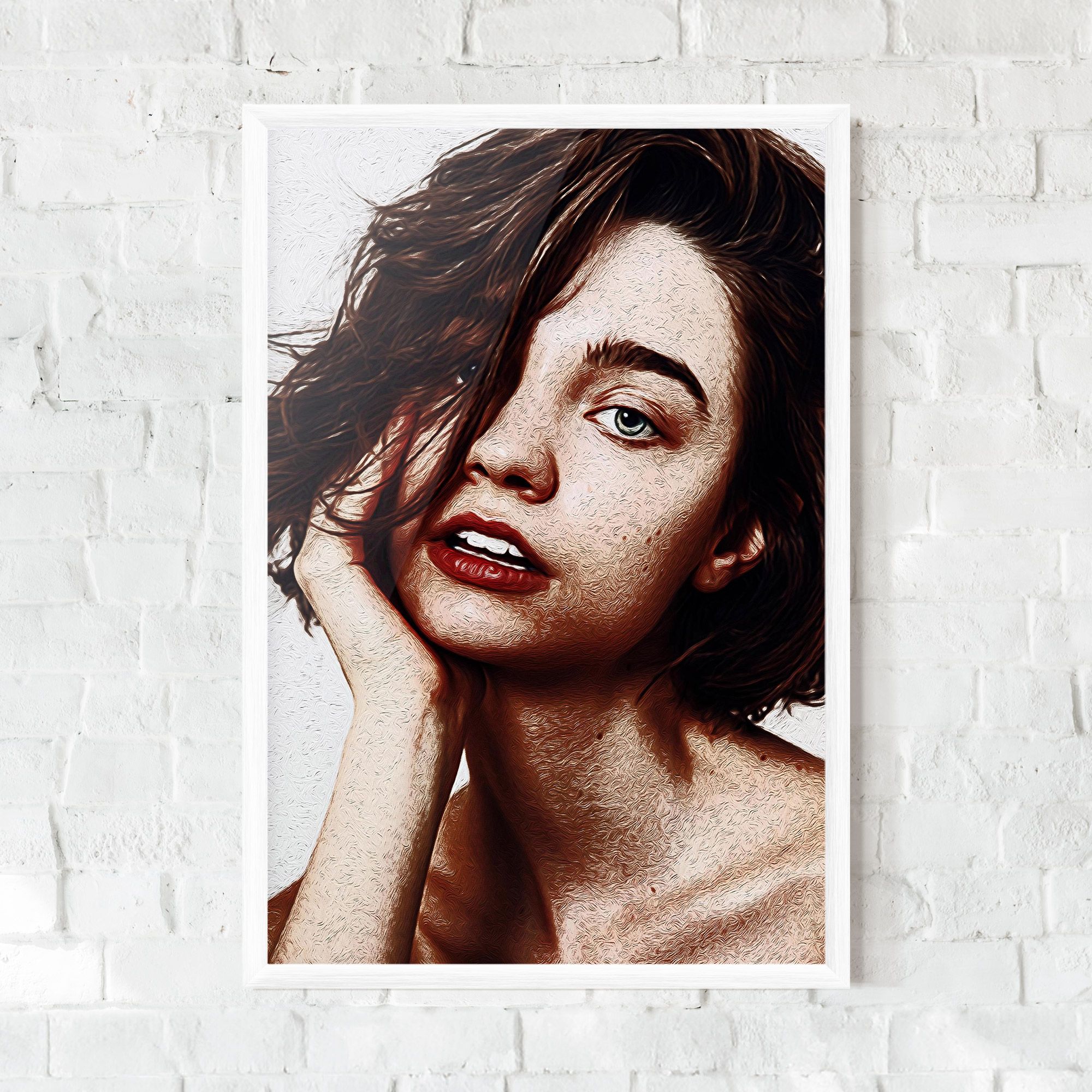 Grey Eye Portrait mockup 0