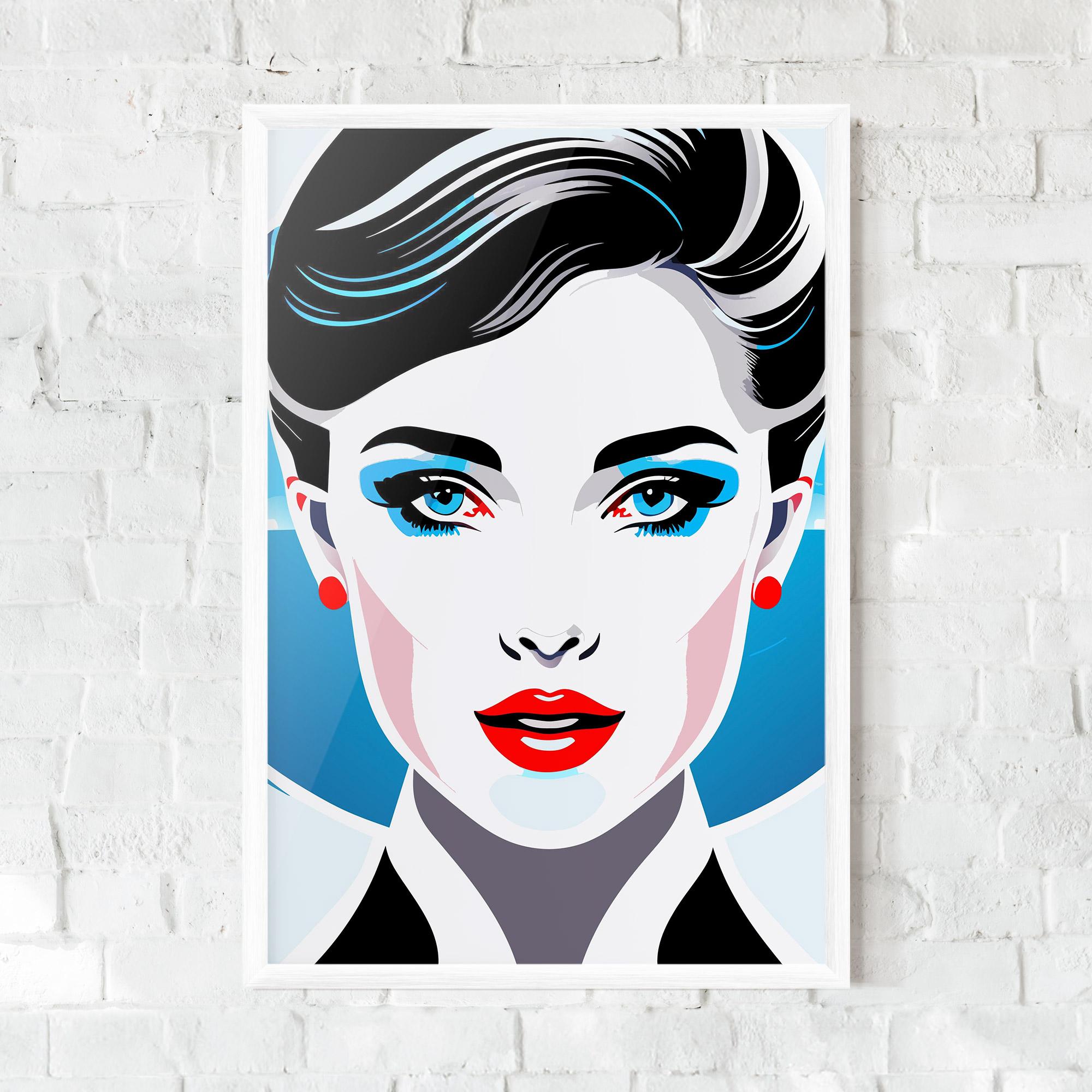 Poster Înrămat Smart Woman Portrait mockup 0