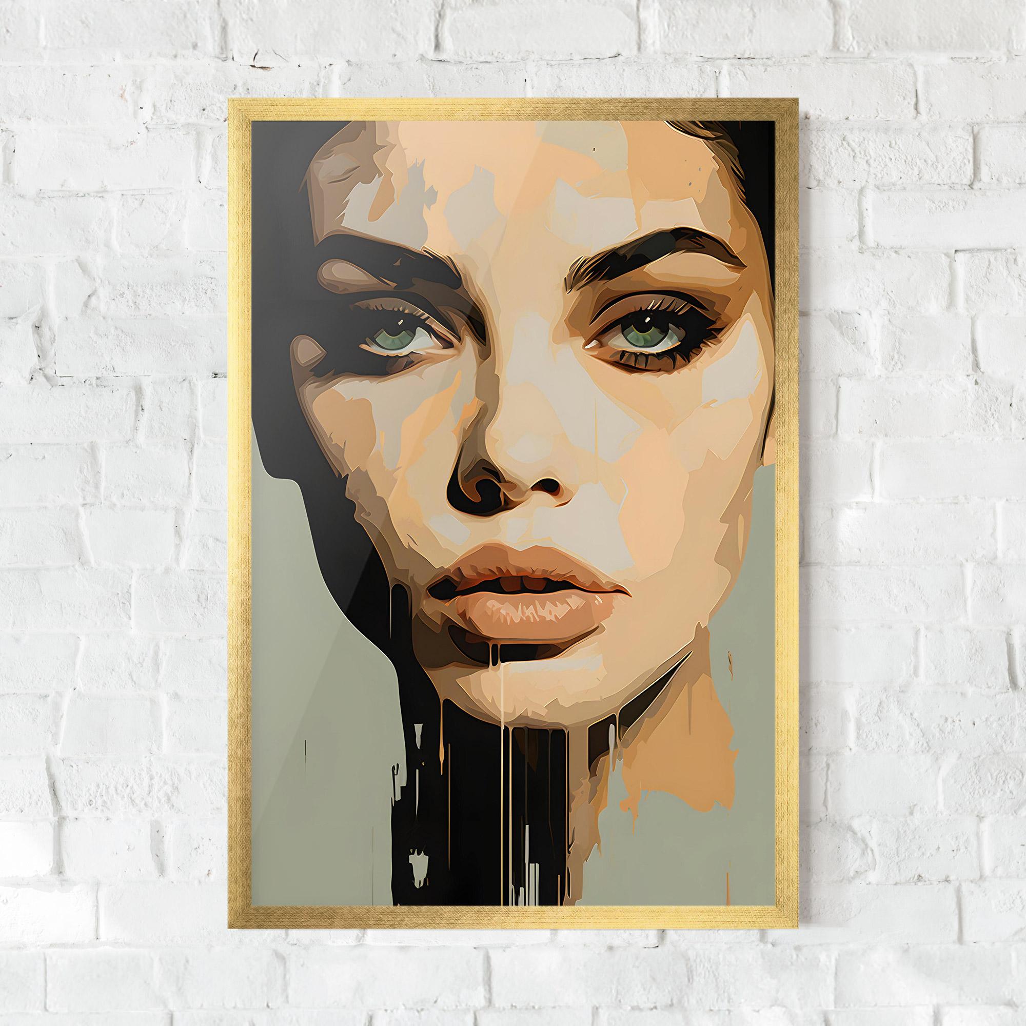 Poster Înrămat Apologetic Face mockup 0