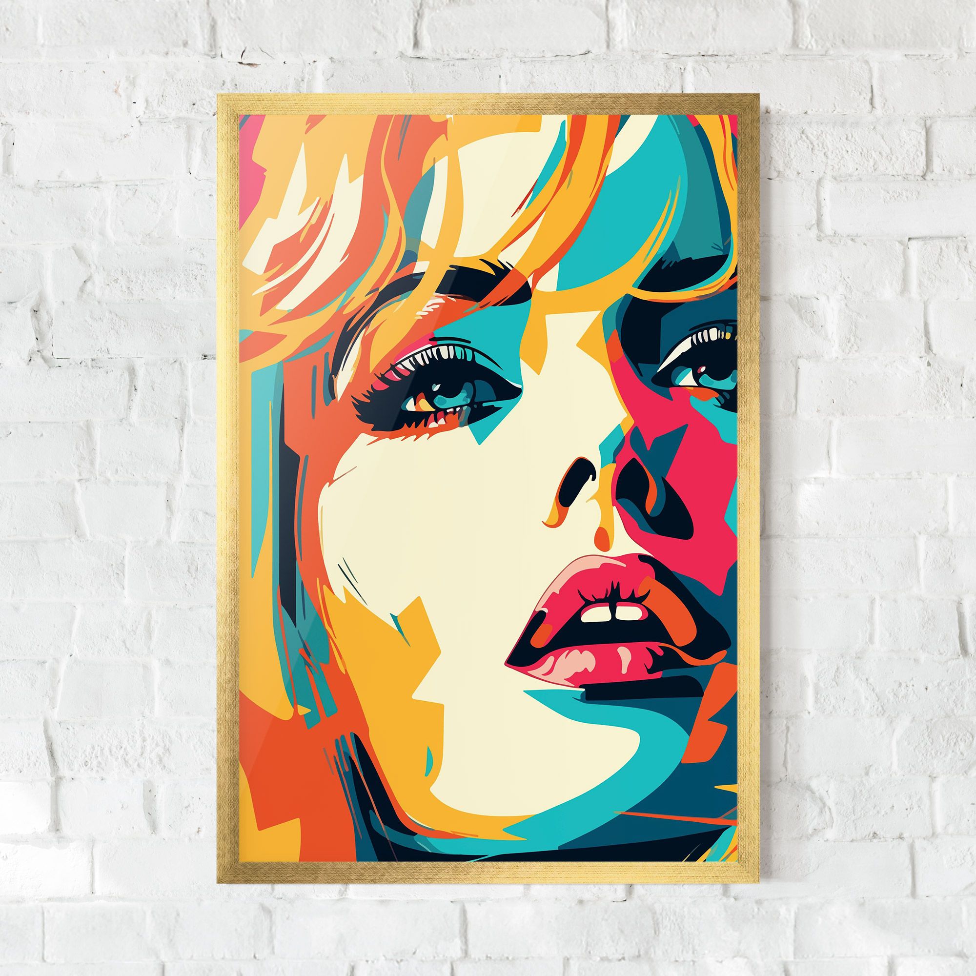 Blonde Girl Portrait mockup 0