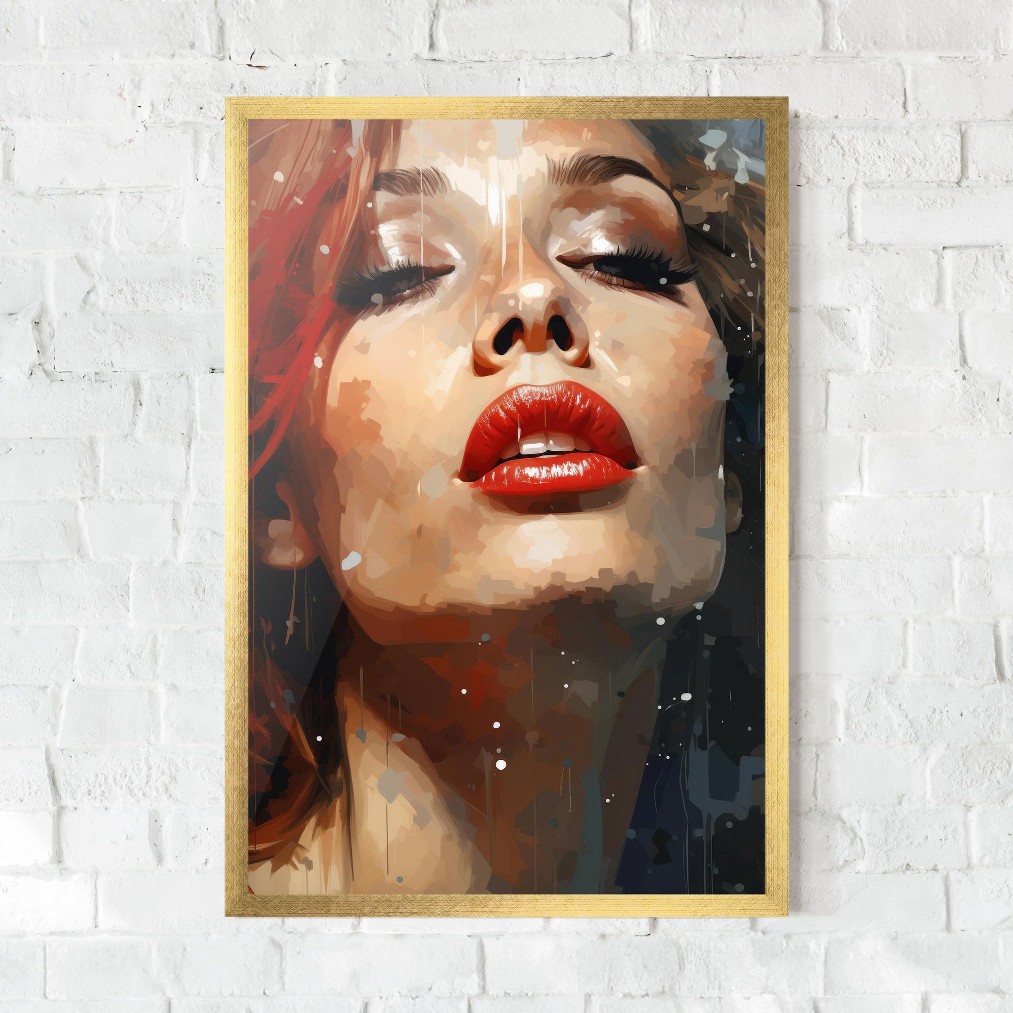 Close Up Look Portrait mockup 0