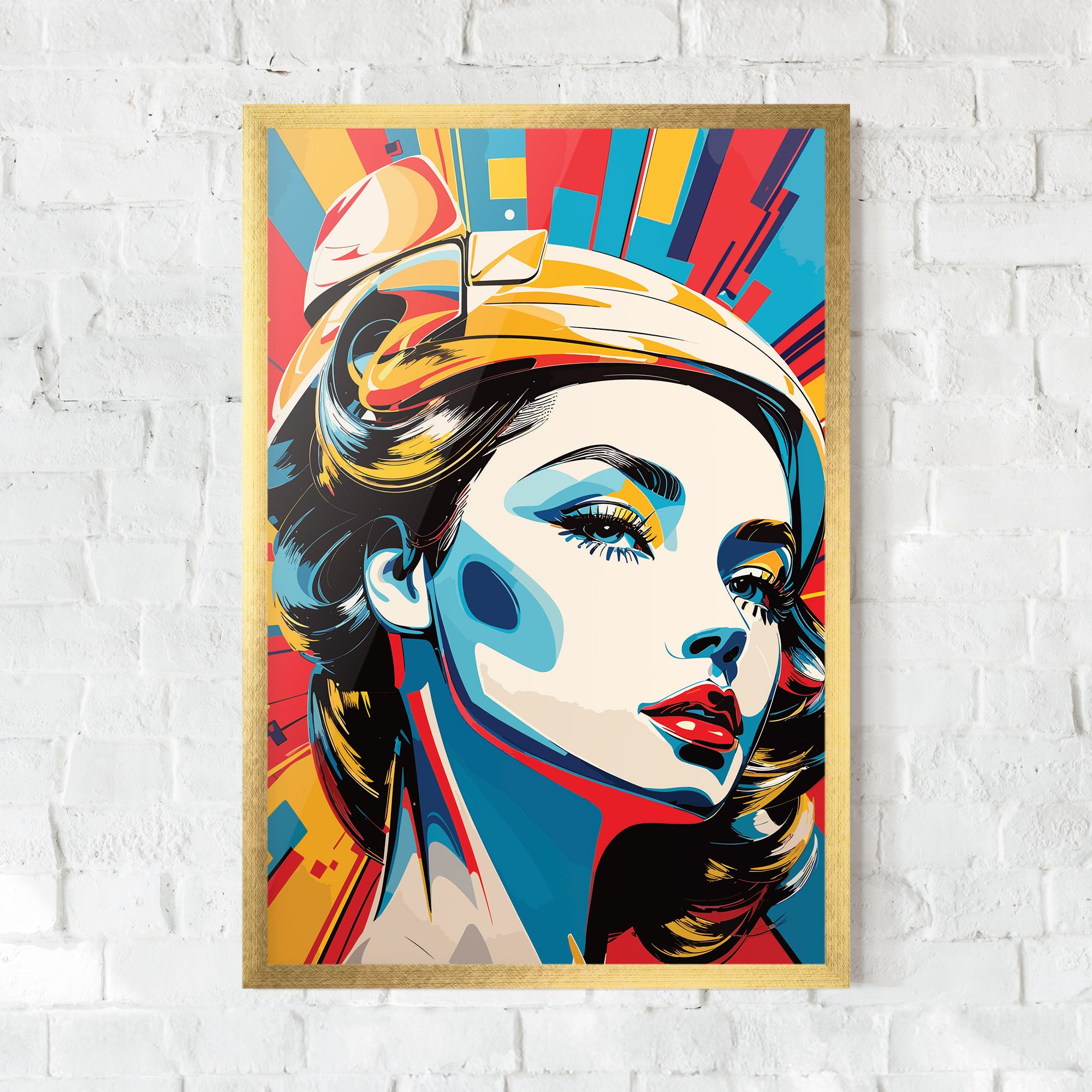 Colorful Portrait Lady mockup 0