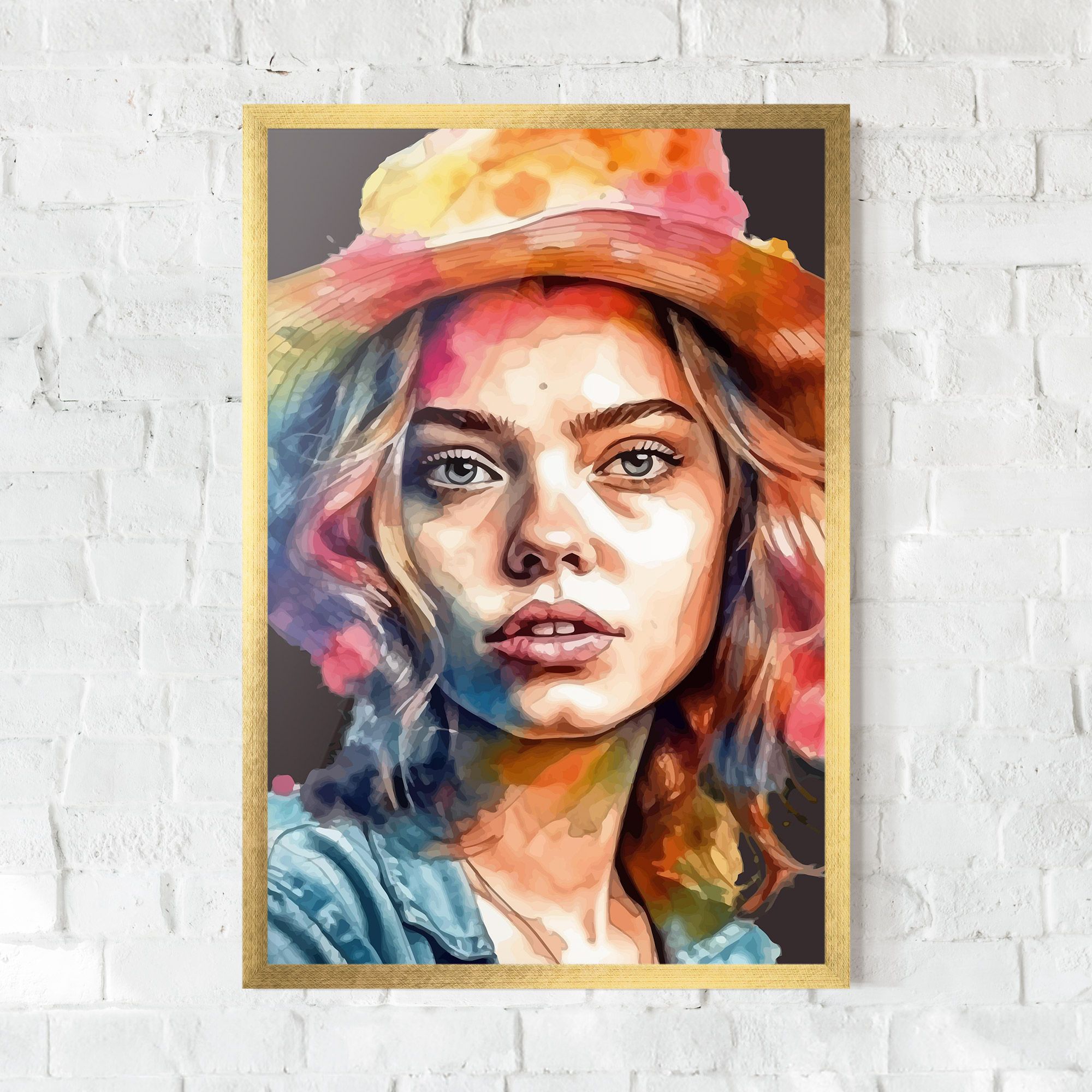 Hat Portrait Girl mockup 0