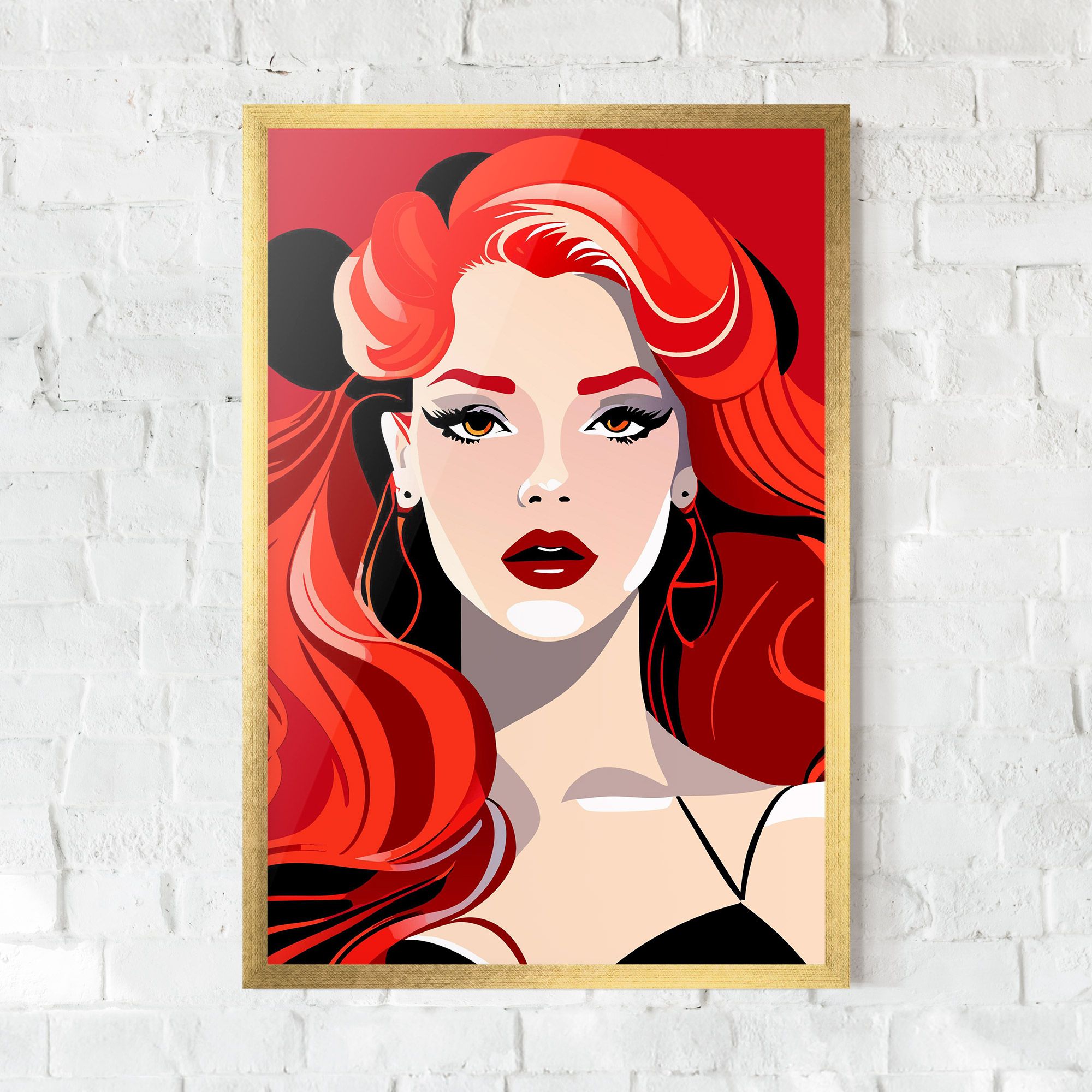 Red Hair Portrait mockup 0