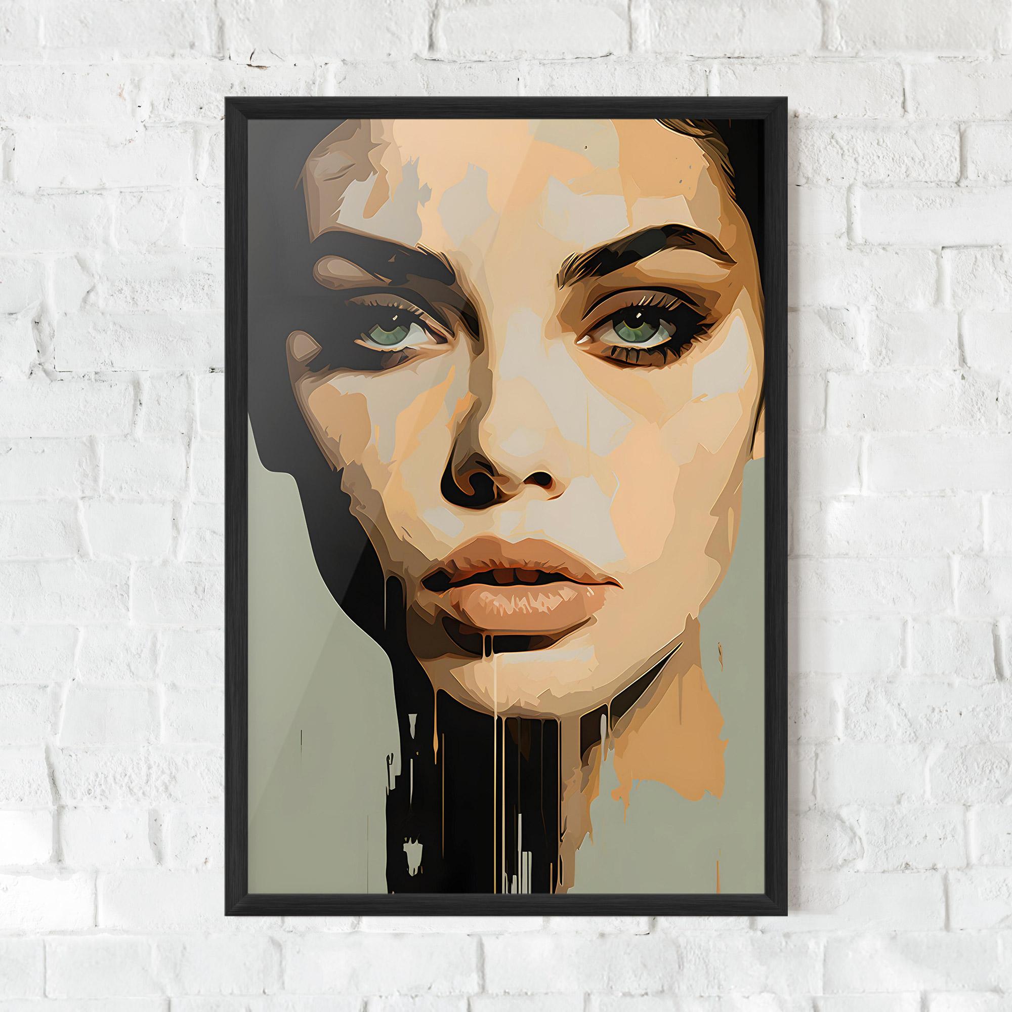 Poster Înrămat Apologetic Face mockup 0