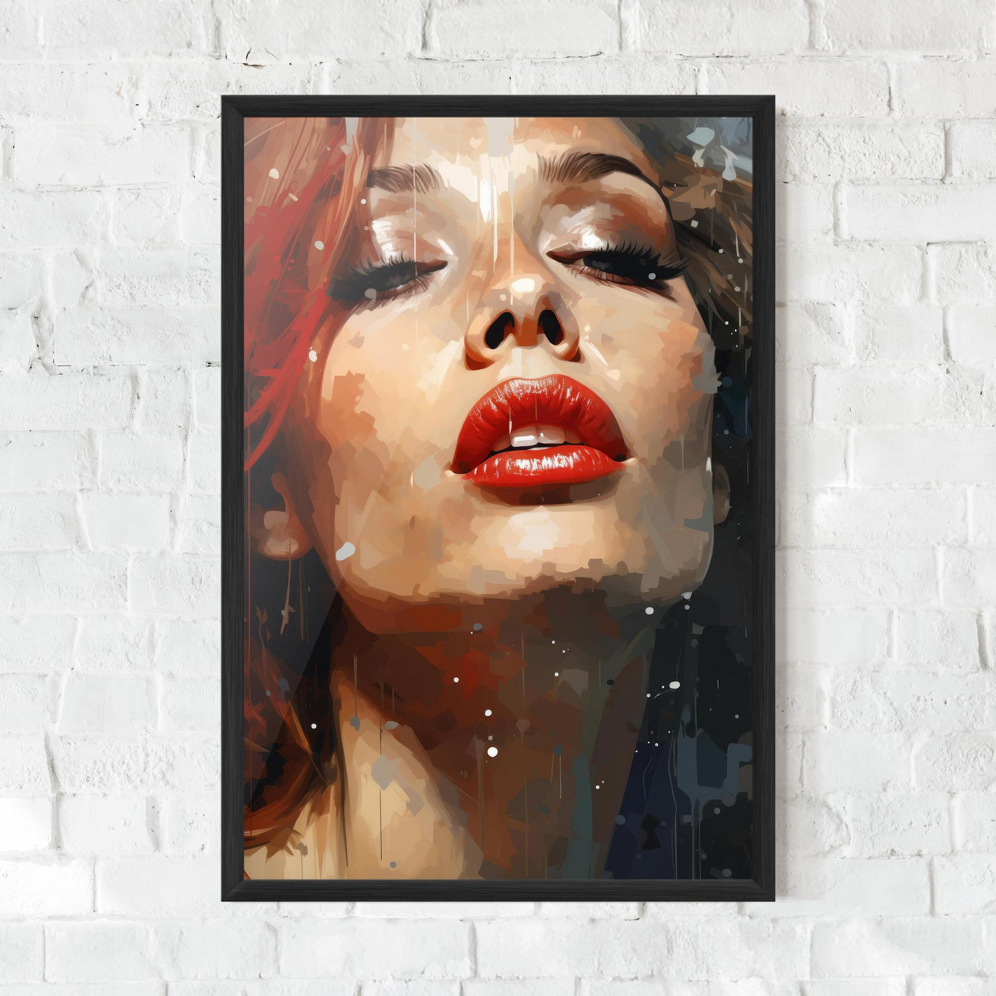 Poster Înrămat Close Up Look Portrait mockup 0