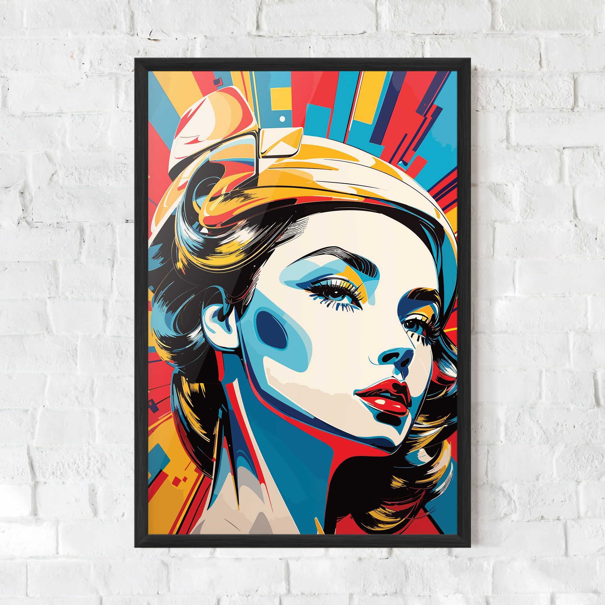 Colorful Portrait Lady mockup 0