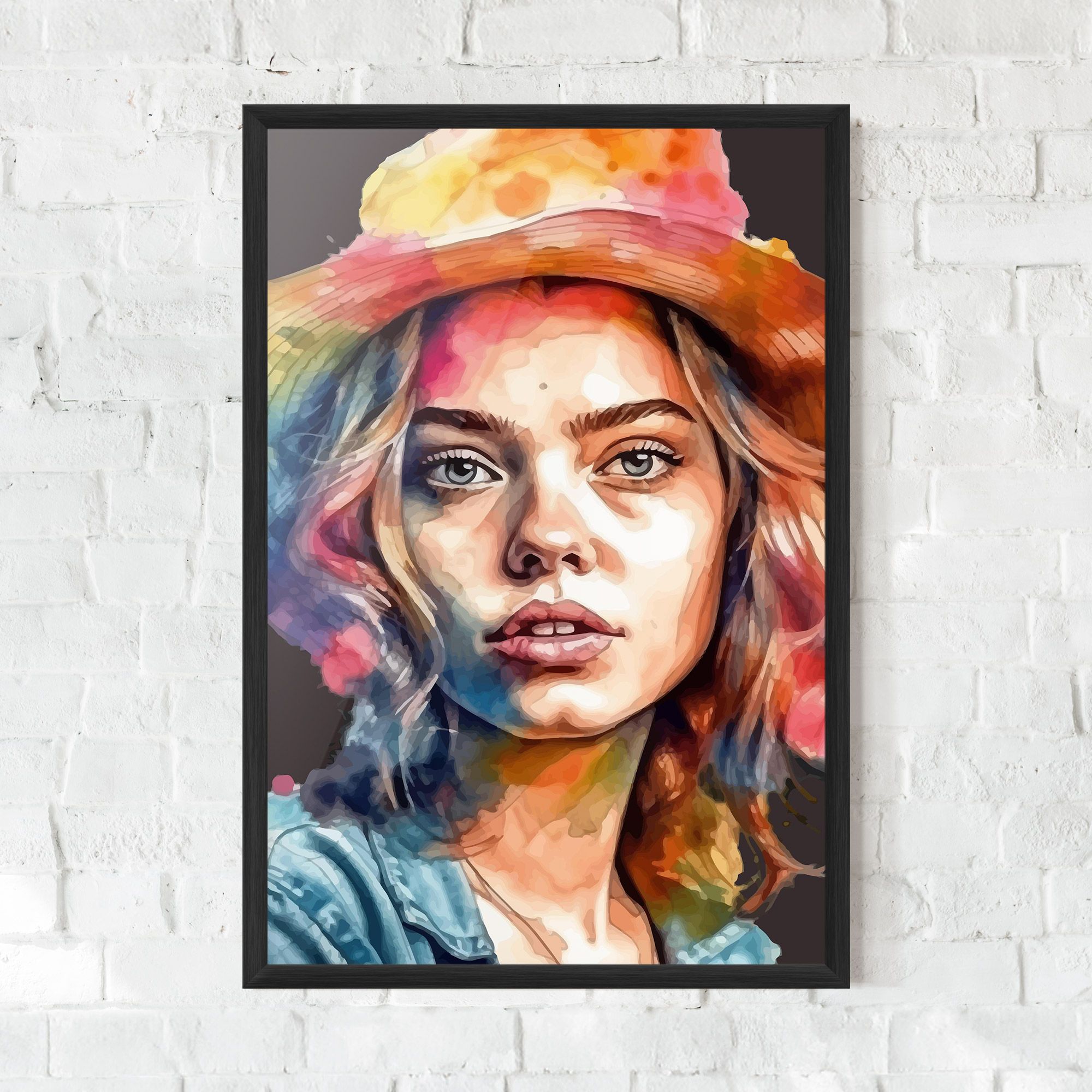 Hat Portrait Girl mockup 0