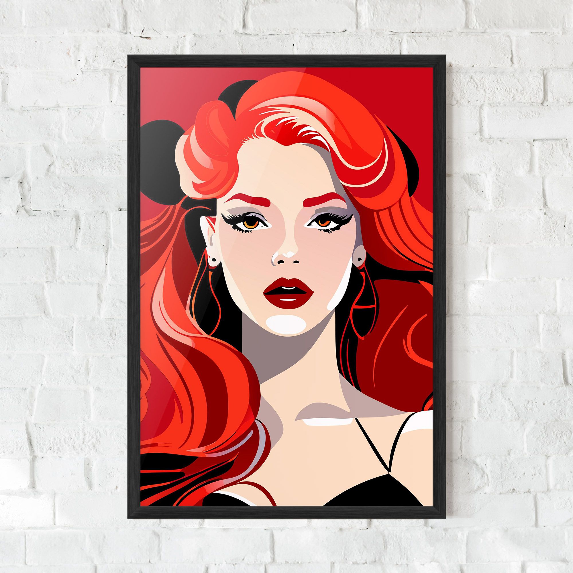 Red Hair Portrait mockup 0