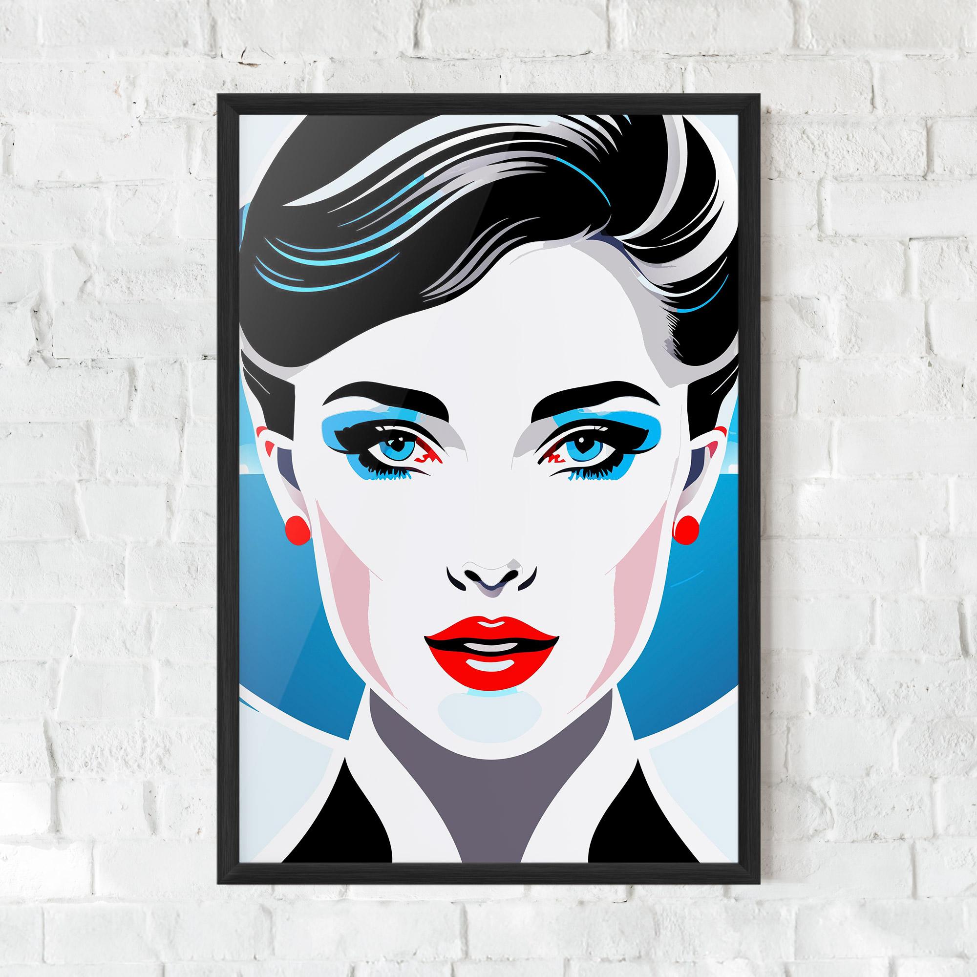 Poster Înrămat Smart Woman Portrait mockup 0