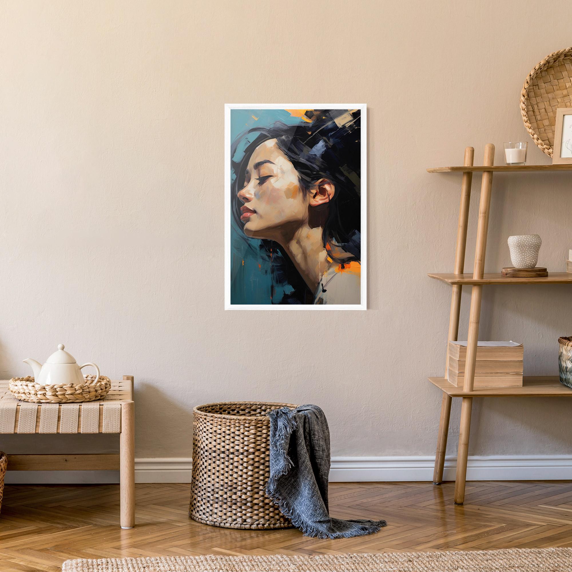 Poster Înrămat Acrylic Asian Portrait mockup 9