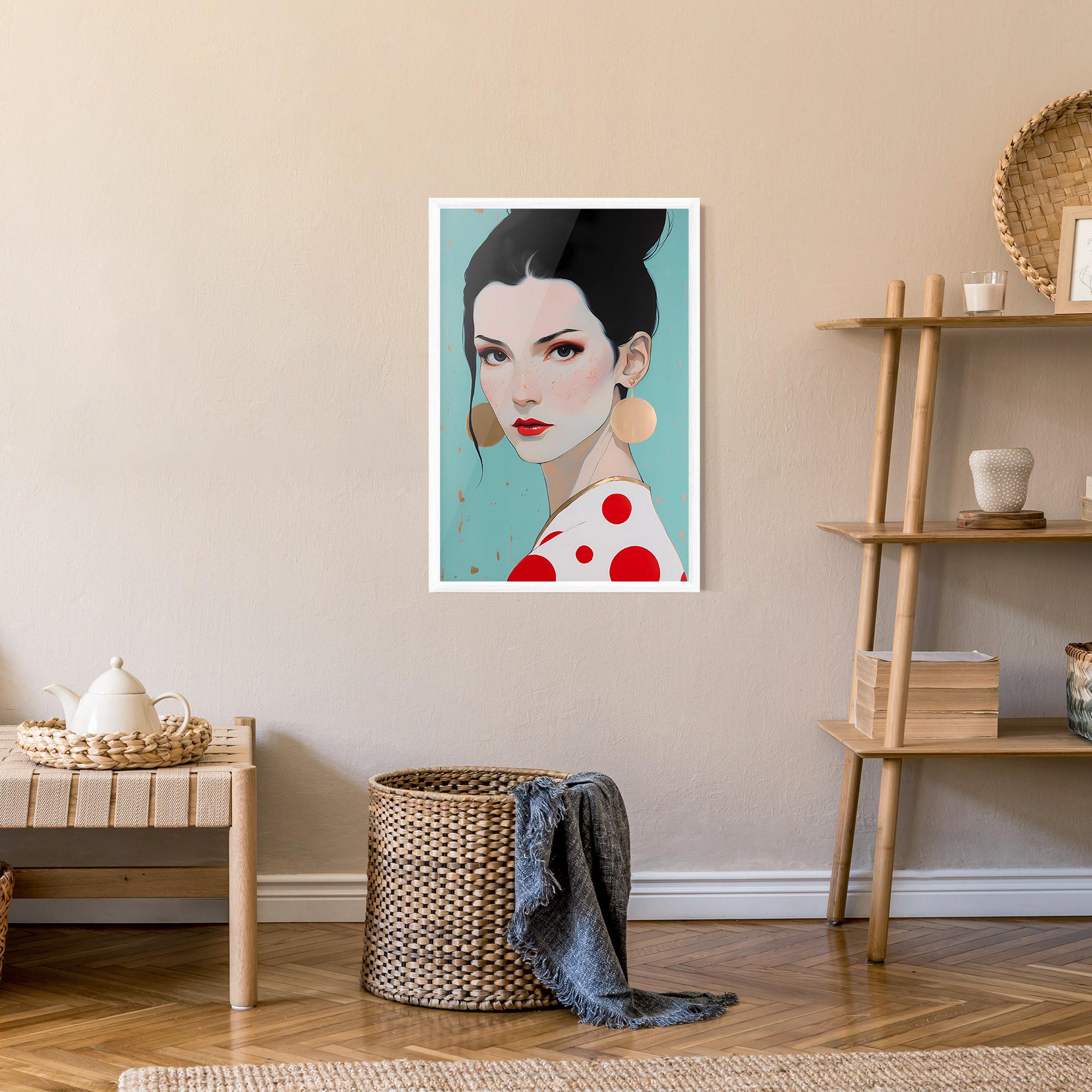 Poster Înrămat Asian Style Portrait mockup 9