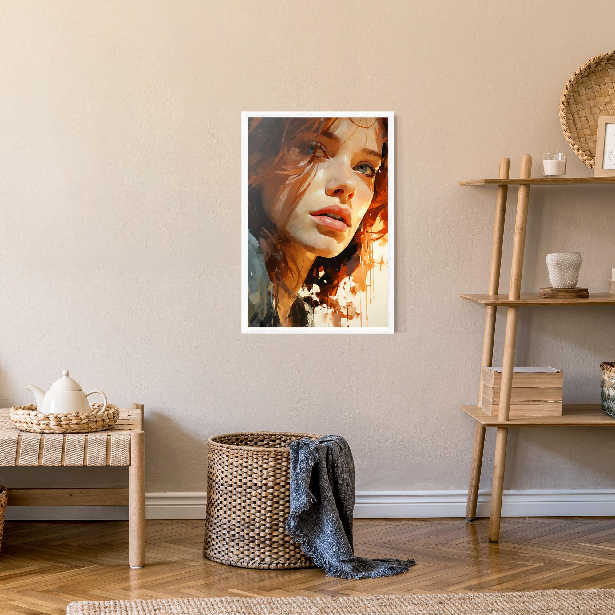 Poster Înrămat Pretty Woman Portrait mockup 9