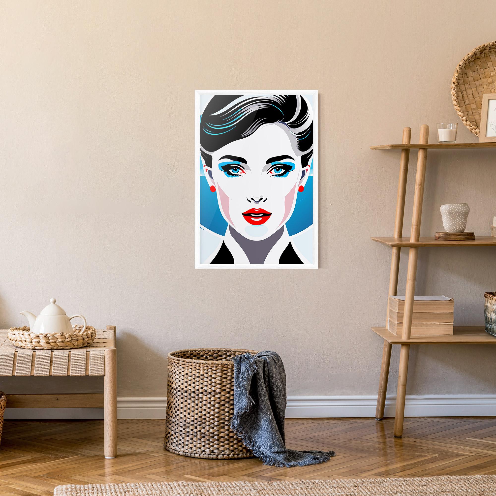 Poster Înrămat Smart Woman Portrait mockup 9