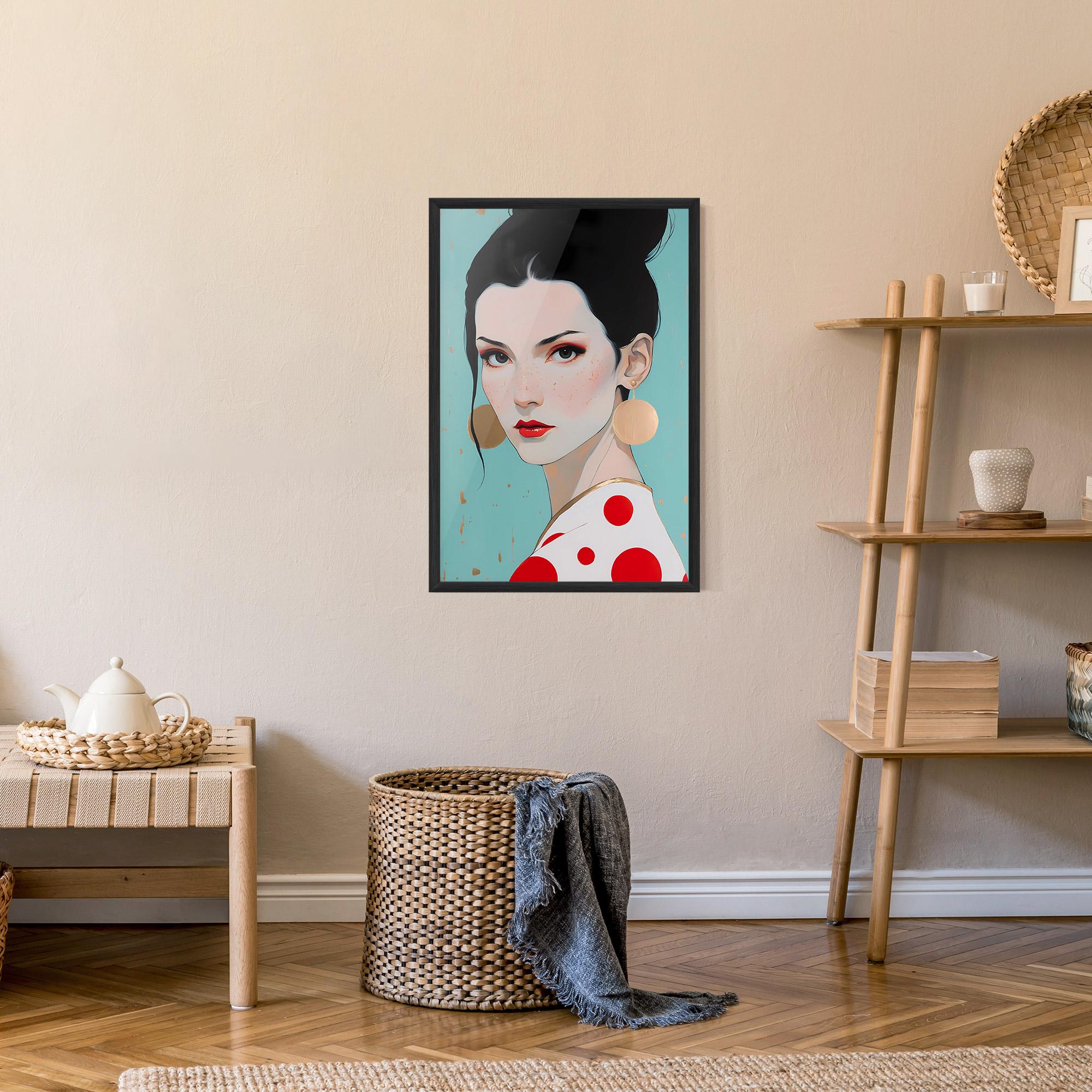 Poster Înrămat Asian Style Portrait mockup 9