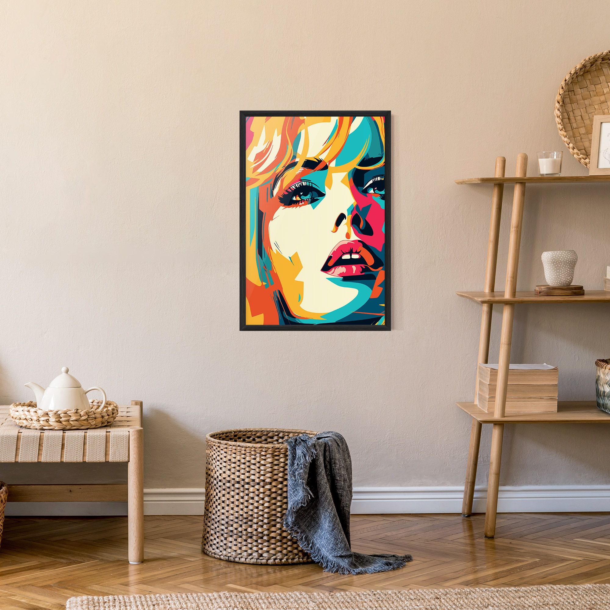 Blonde Girl Portrait mockup 9