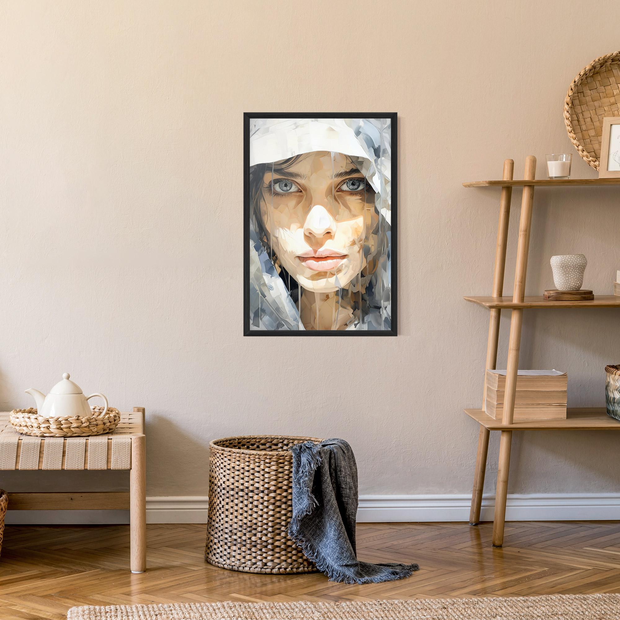 Poster Înrămat Close Up Portrait mockup 9