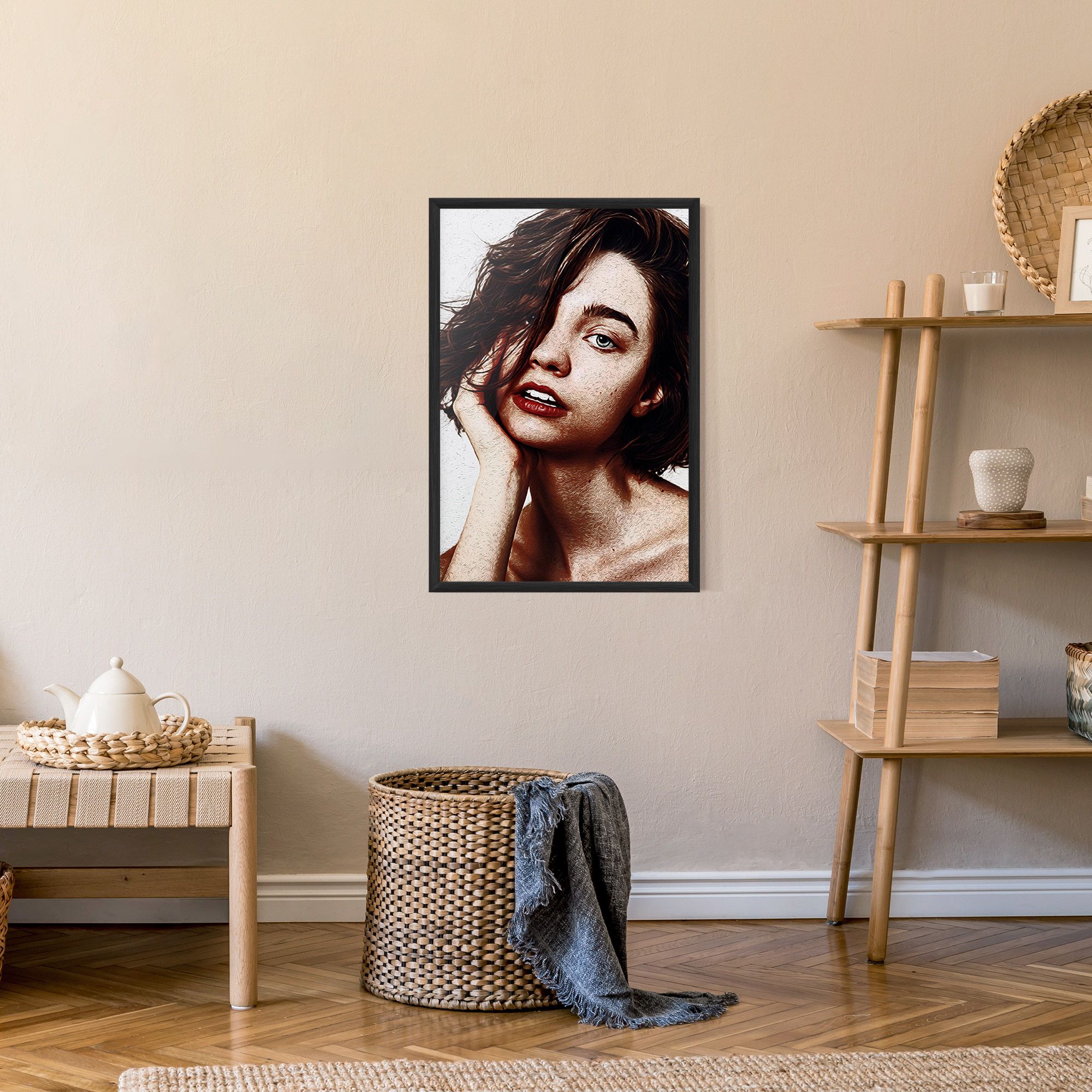 Grey Eye Portrait mockup 9