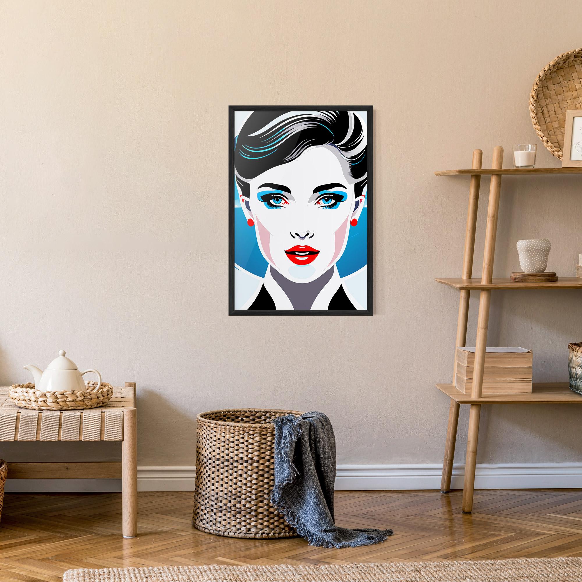 Poster Înrămat Smart Woman Portrait mockup 9