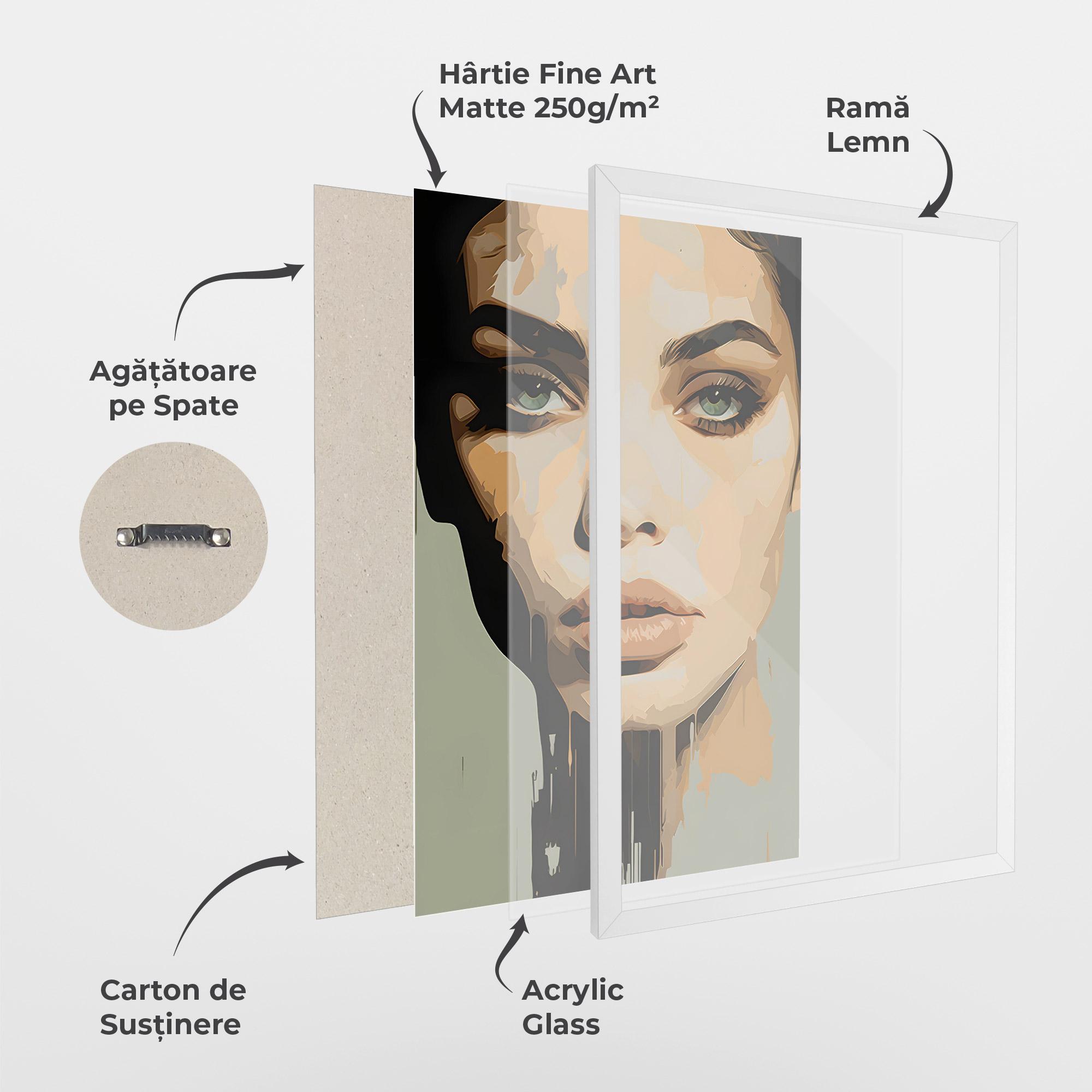 Poster Înrămat Apologetic Face mockup 1