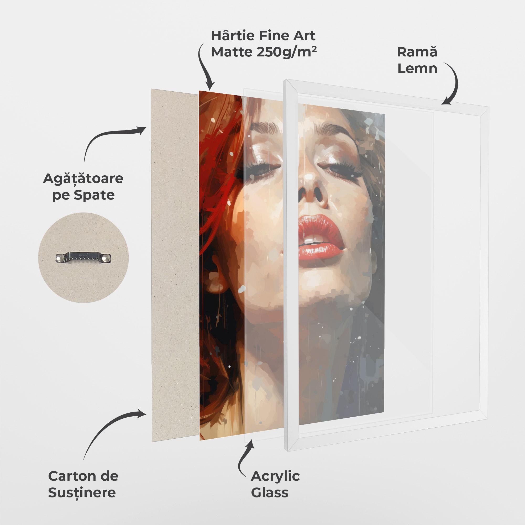 Poster Înrămat Close Up Look Portrait mockup 1