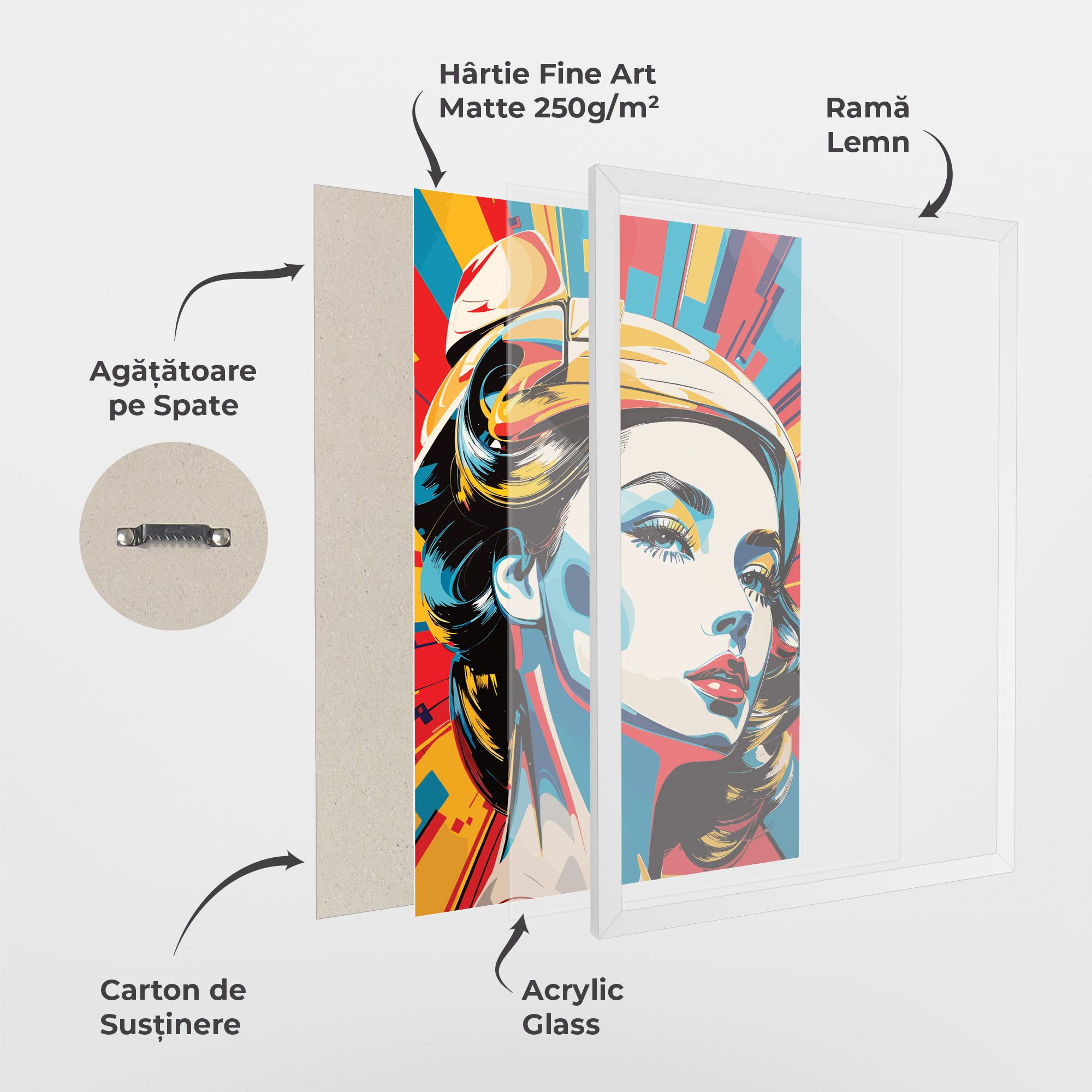 Colorful Portrait Lady mockup 1