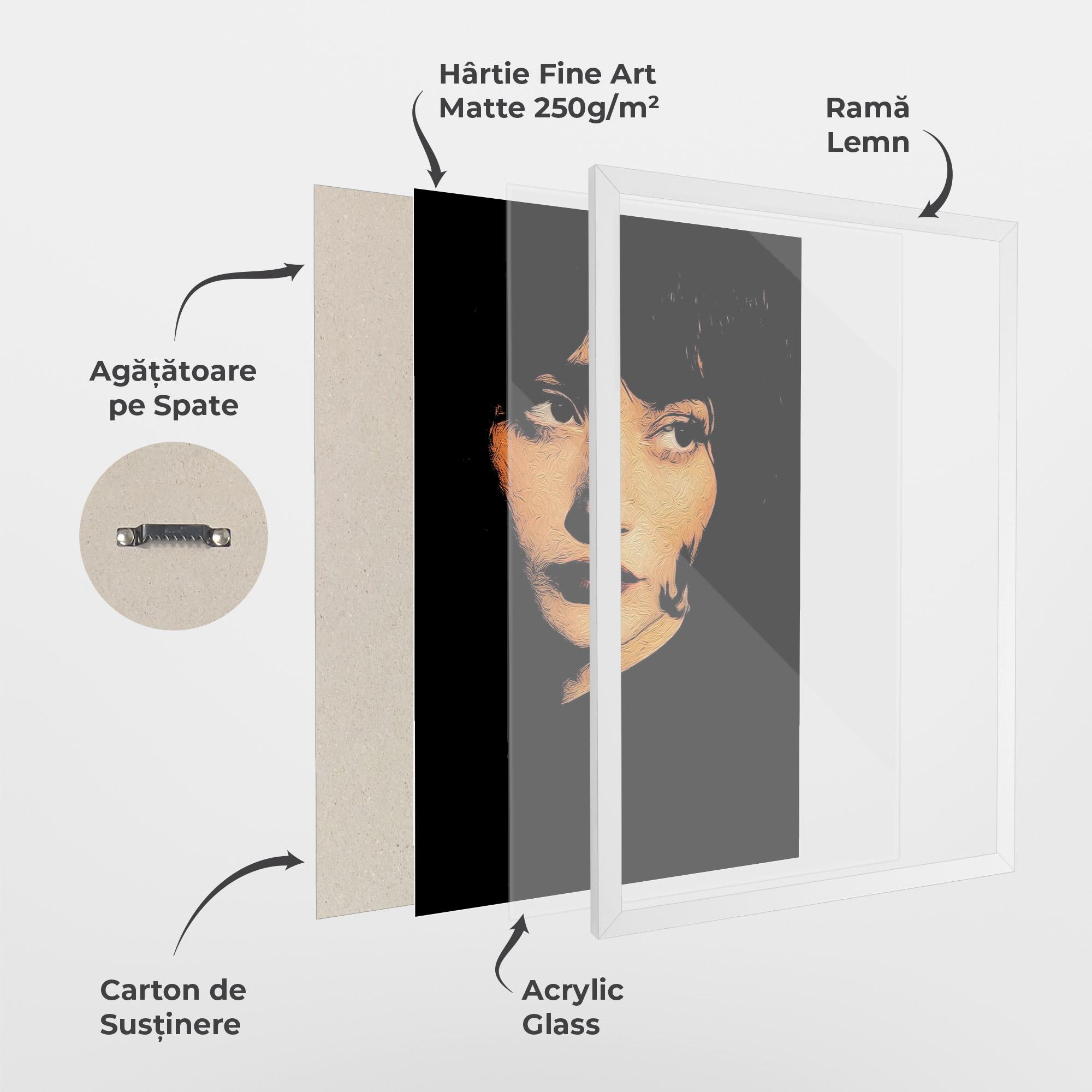 Poster Înrămat Light Portrait mockup 1