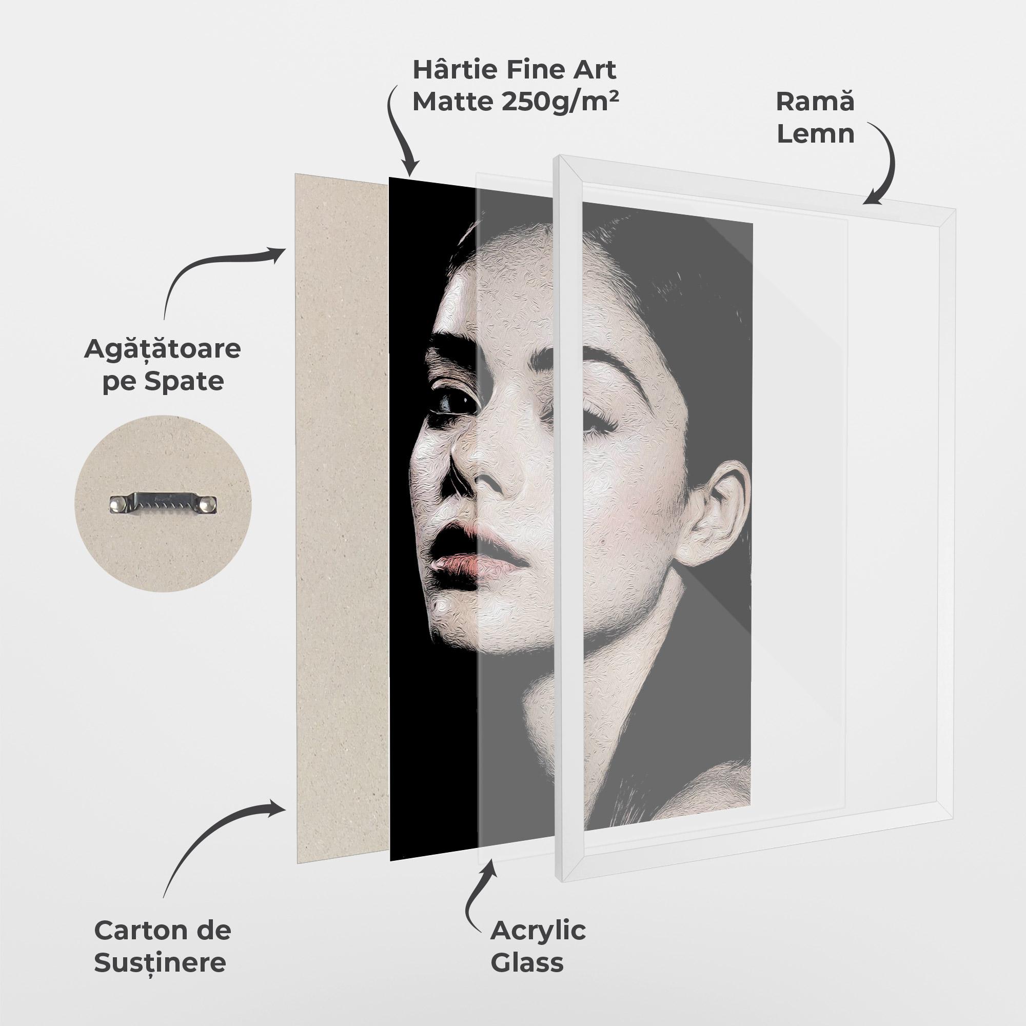 Poster Înrămat Pretty Portrait Girl mockup 1