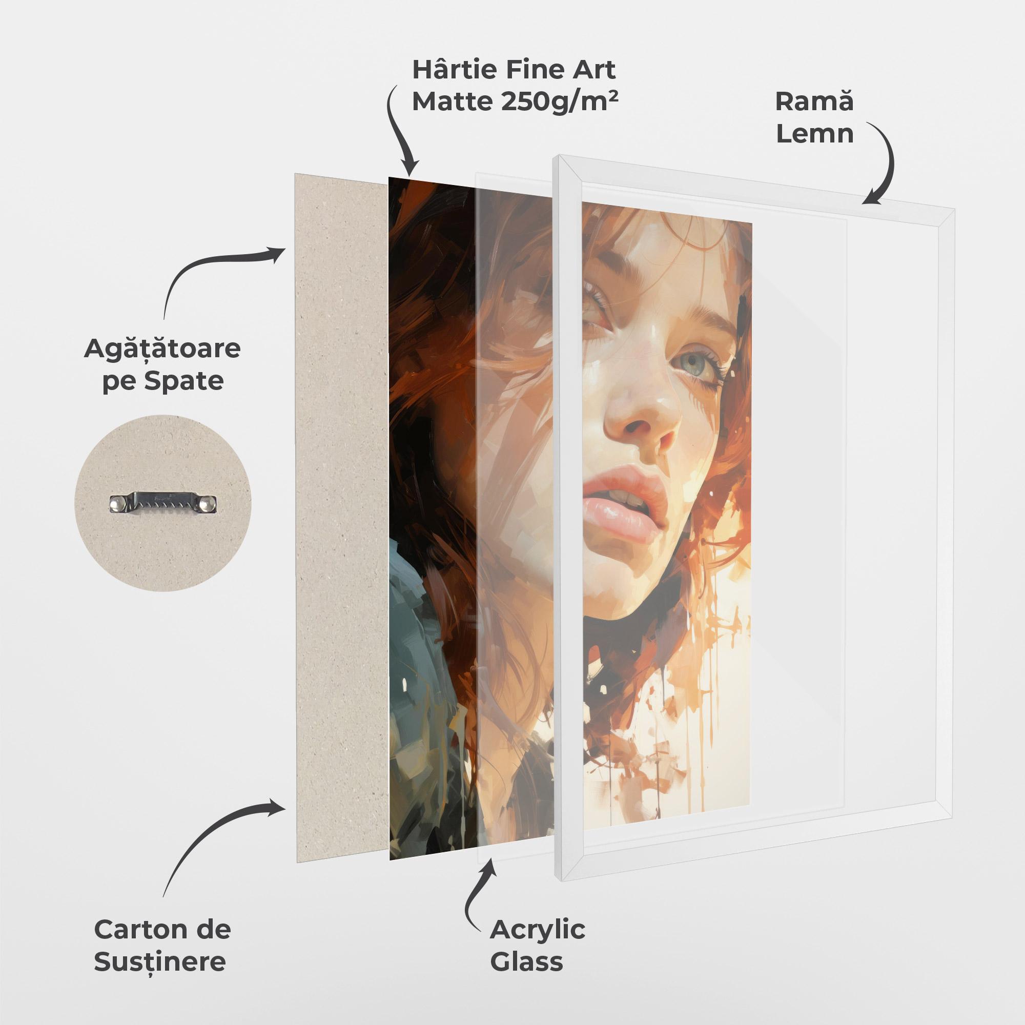 Poster Înrămat Pretty Woman Portrait mockup 1