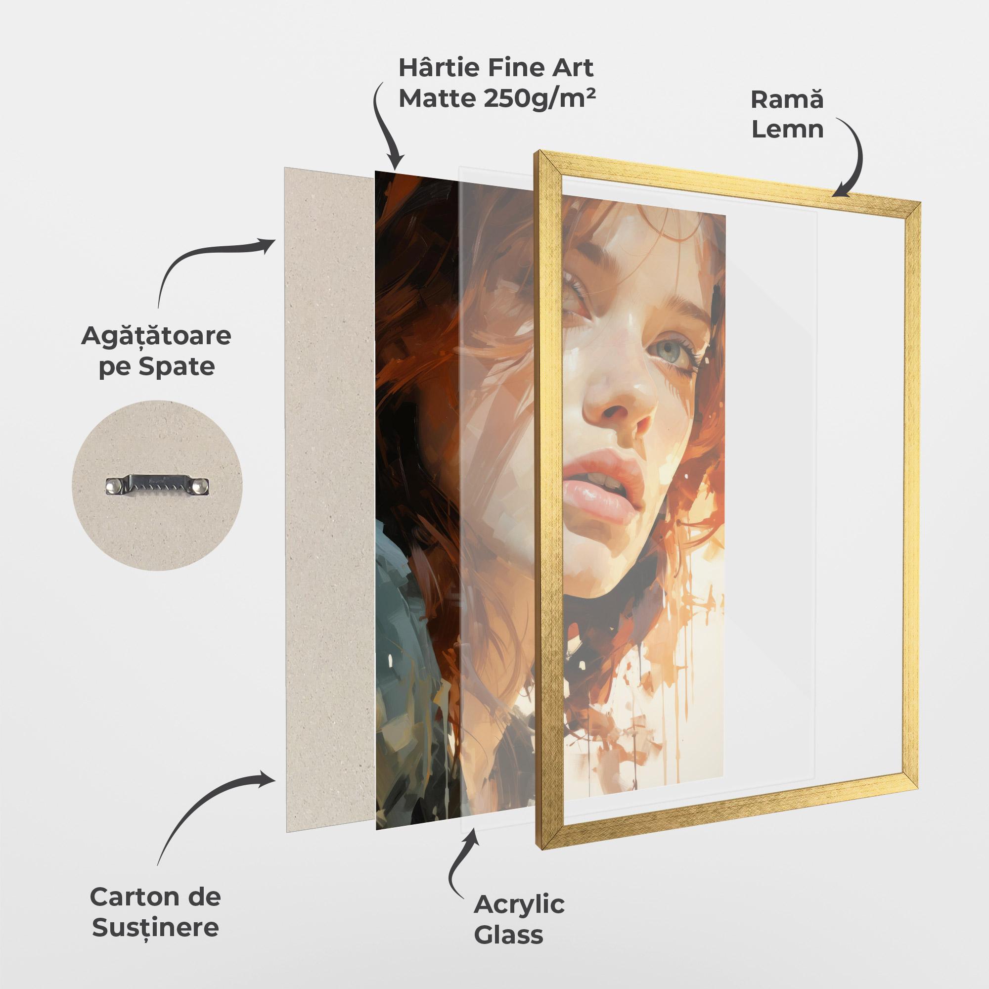 Poster Înrămat Pretty Woman Portrait mockup 1