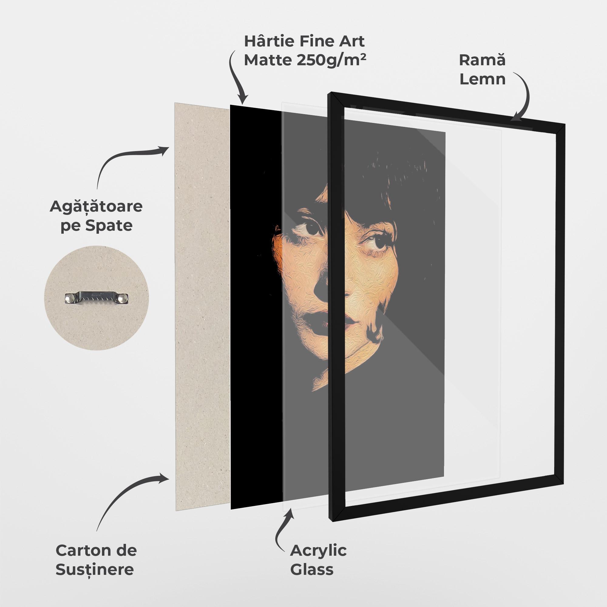 Poster Înrămat Light Portrait mockup 1