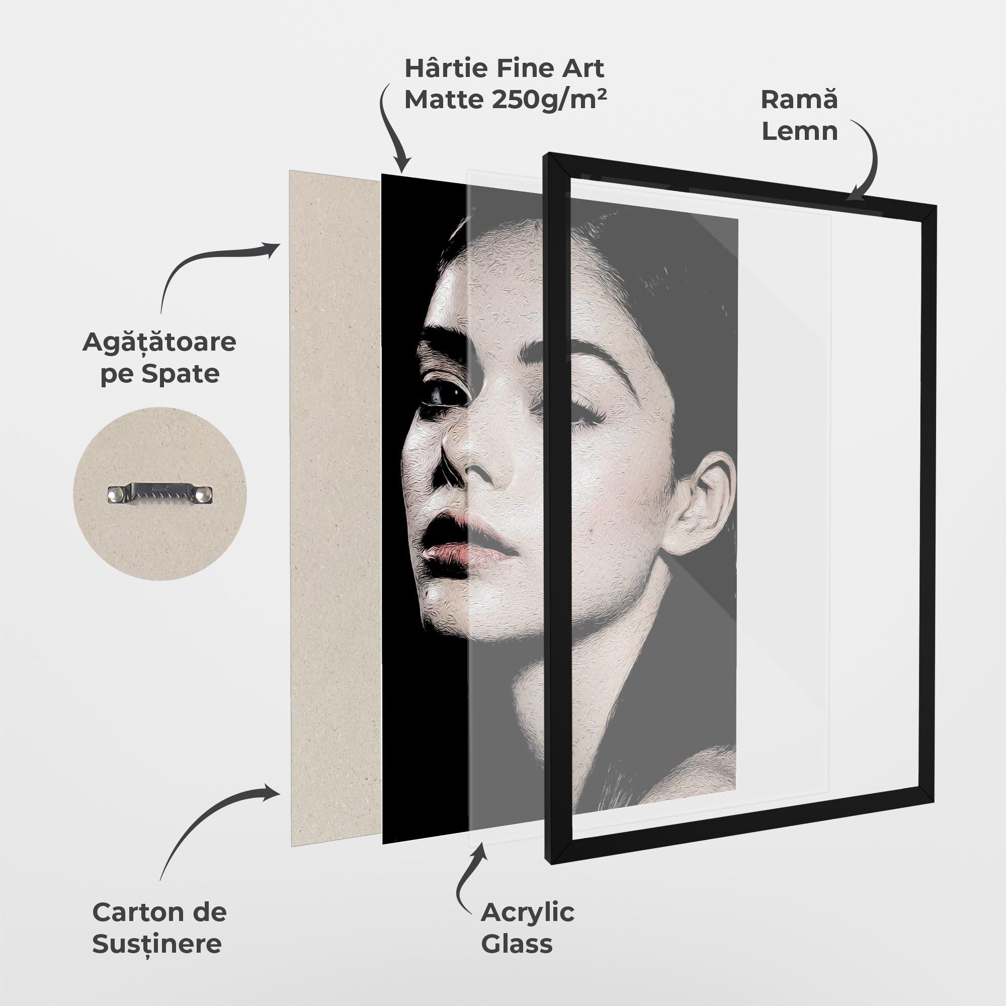 Poster Înrămat Pretty Portrait Girl mockup 1