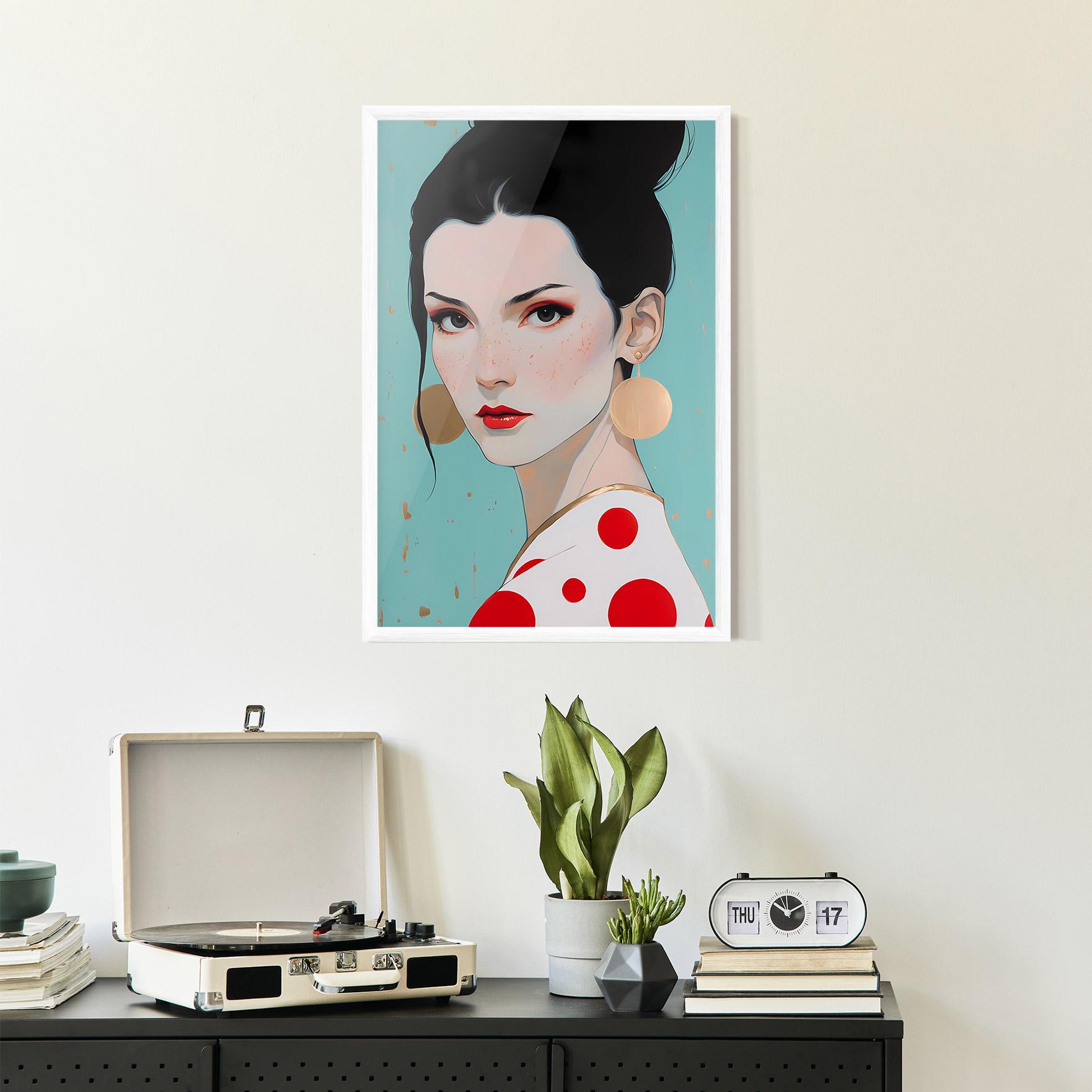 Poster Înrămat Asian Style Portrait mockup 2