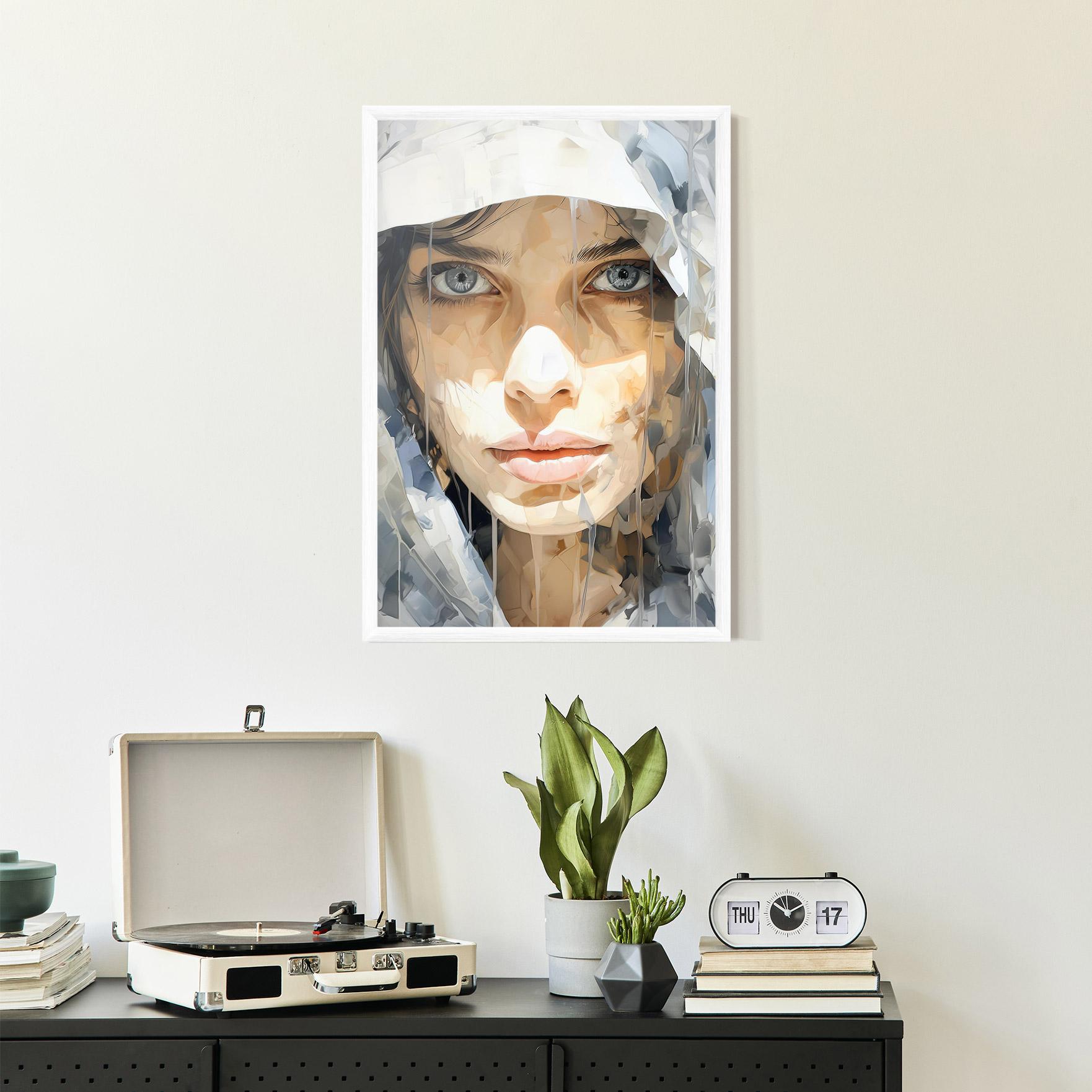 Poster Înrămat Close Up Portrait mockup 2