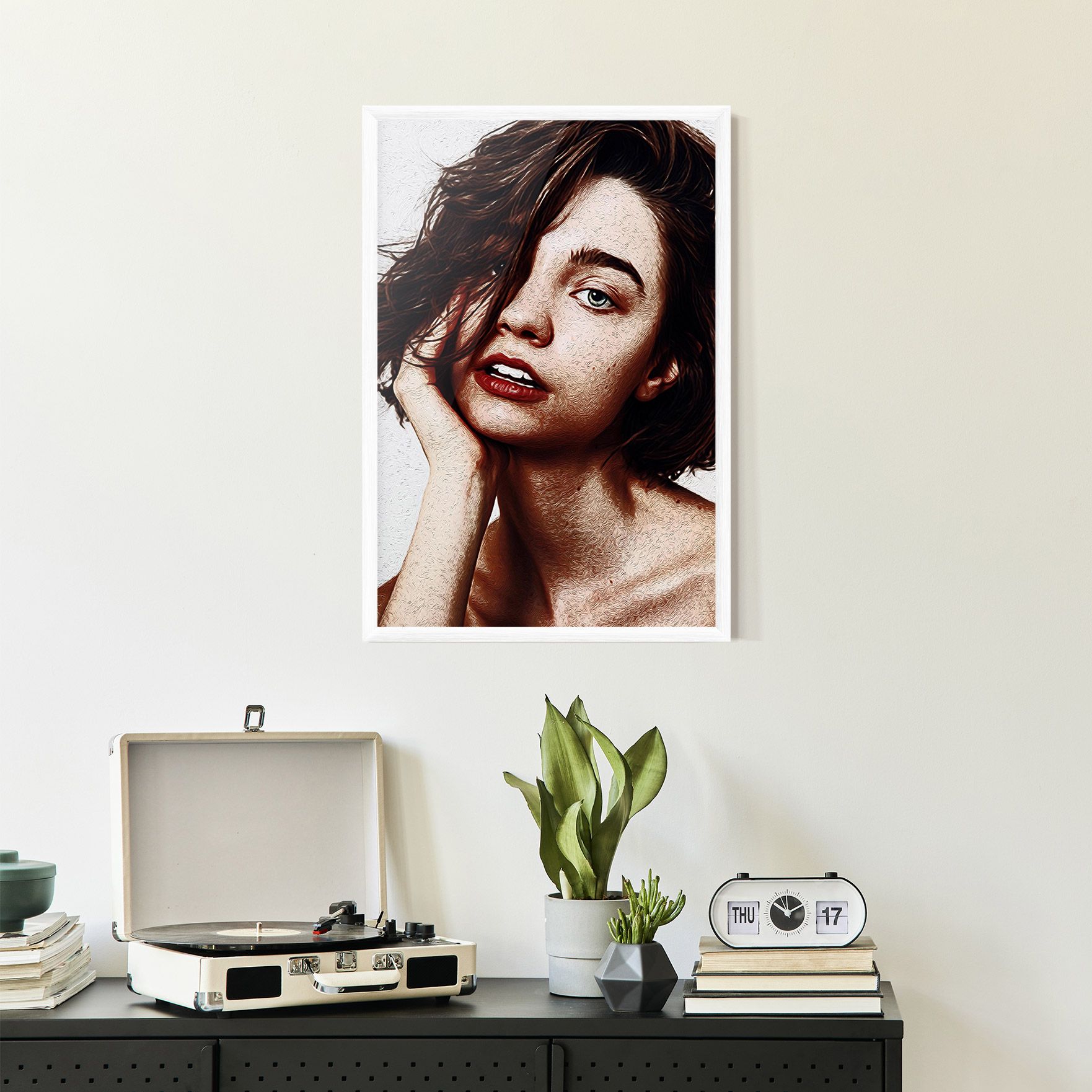 Grey Eye Portrait mockup 2